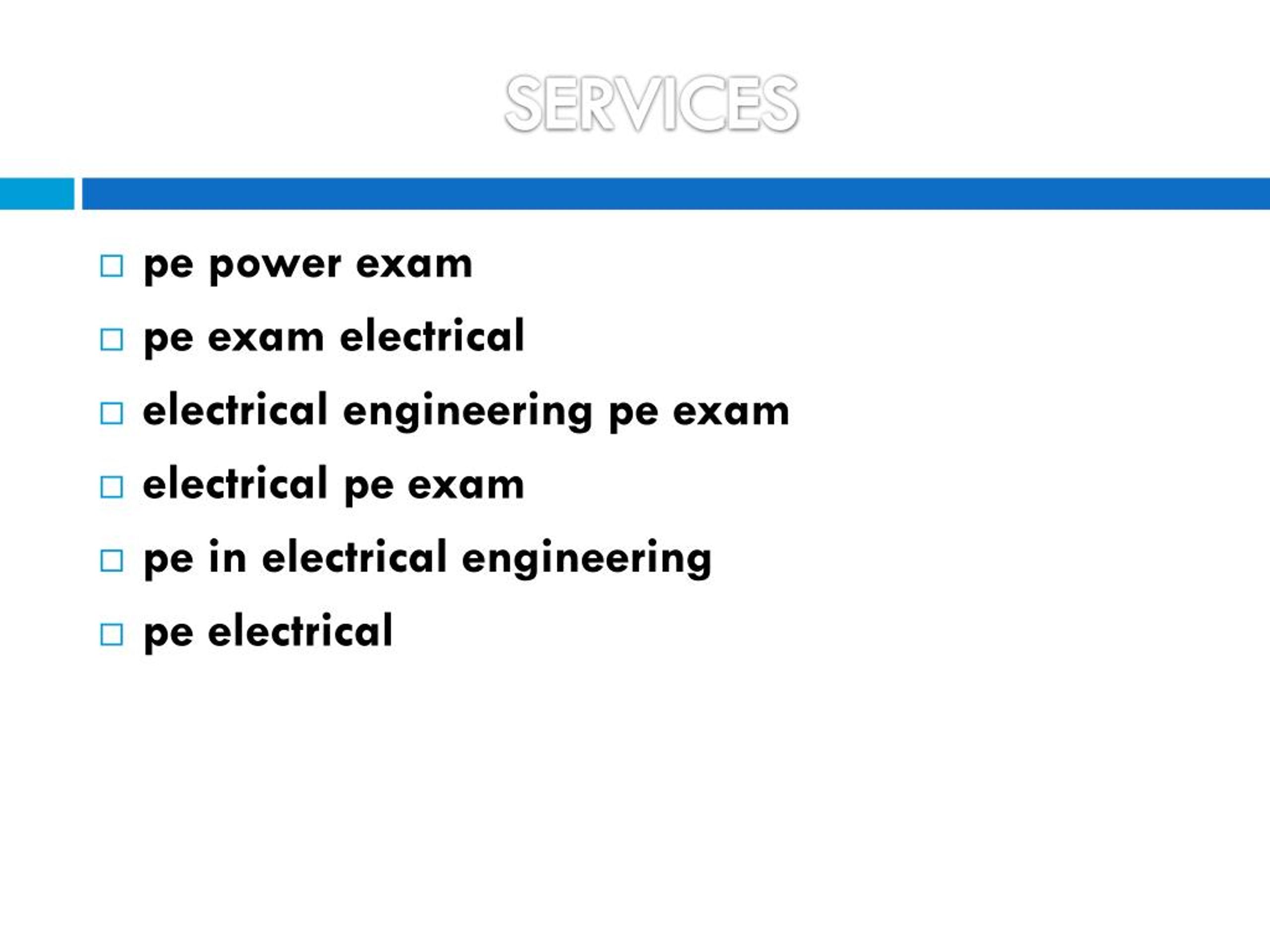 PPT exams for electrical engineers PowerPoint Presentation, free