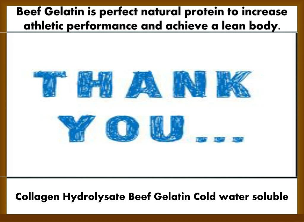 PPT Nutritional Health Benefits of Gelatin PowerPoint Presentation