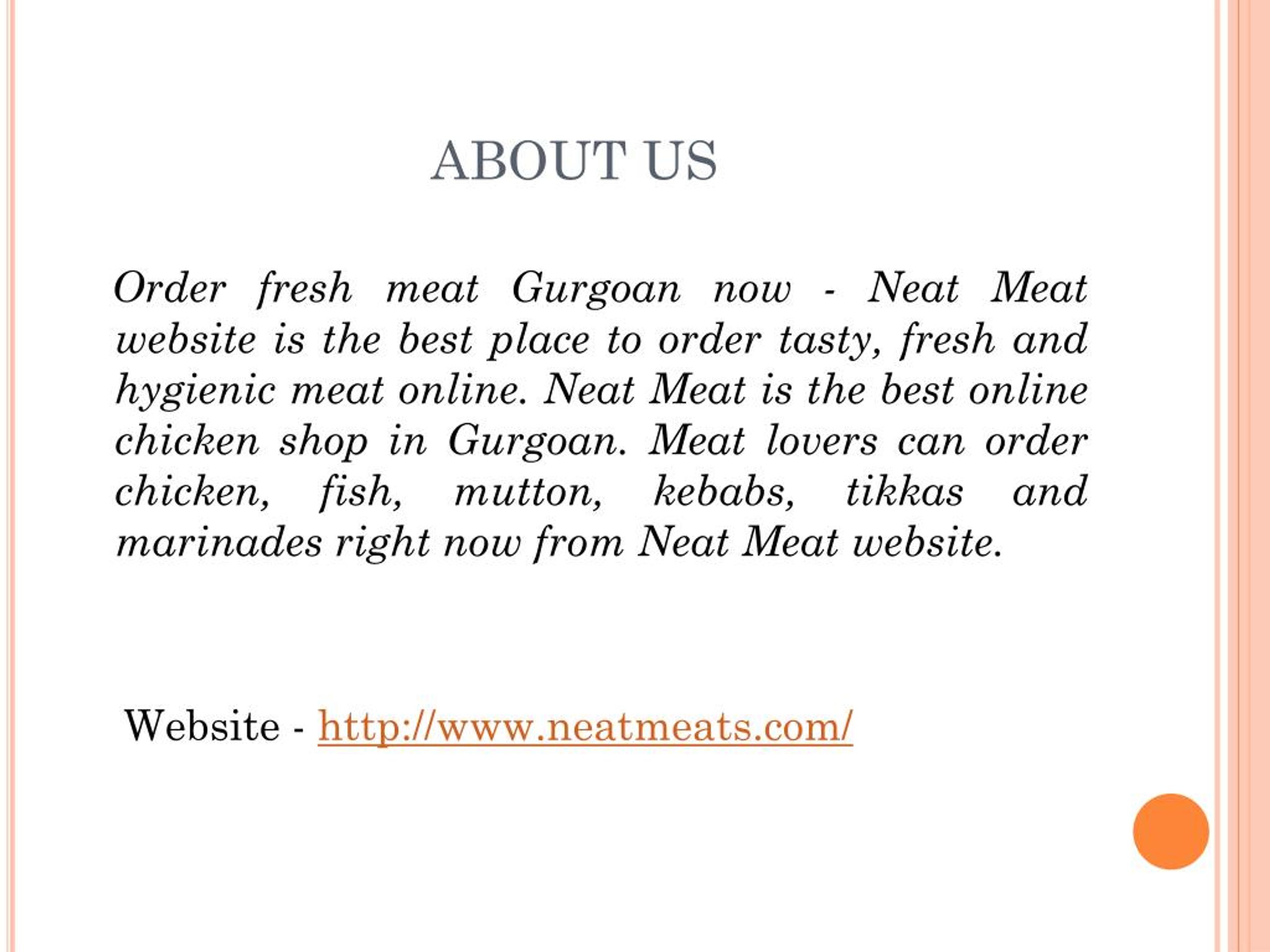 PPT Order And Enjoy Fresh Meat Online Gurgaon PowerPoint Presentation ID7451292