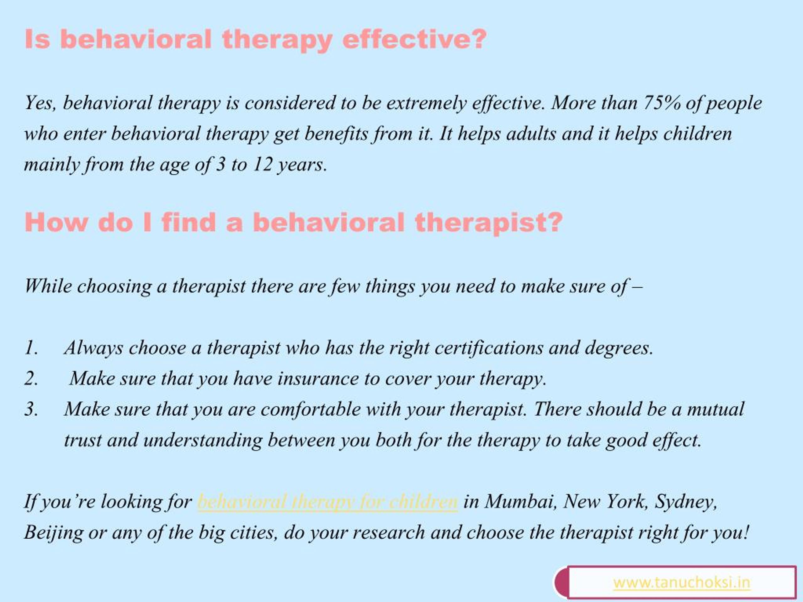 PPT Behavioral Therapy & How It Affects You PowerPoint Presentation