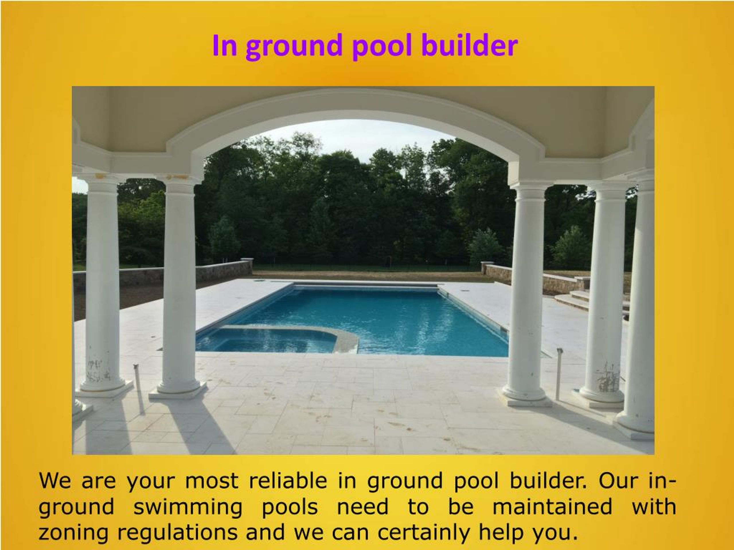 PPT InGround Pools PowerPoint Presentation, free download ID7451723