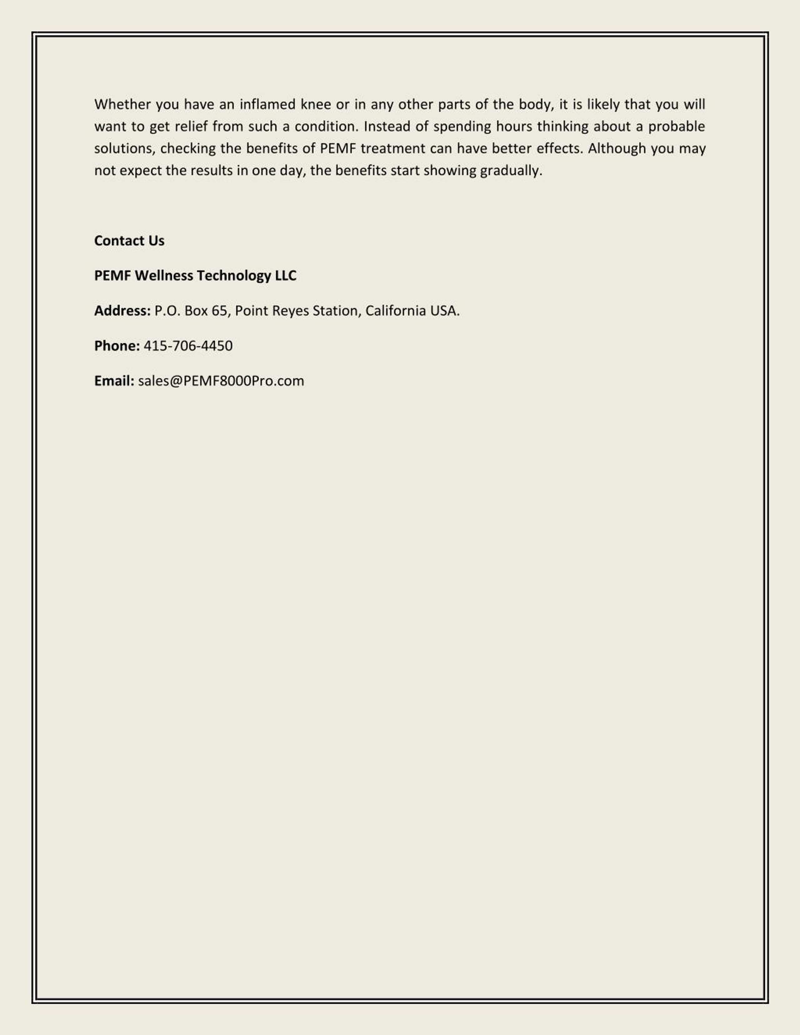 PPT Using Pulsed Field Therapy for Arthritis