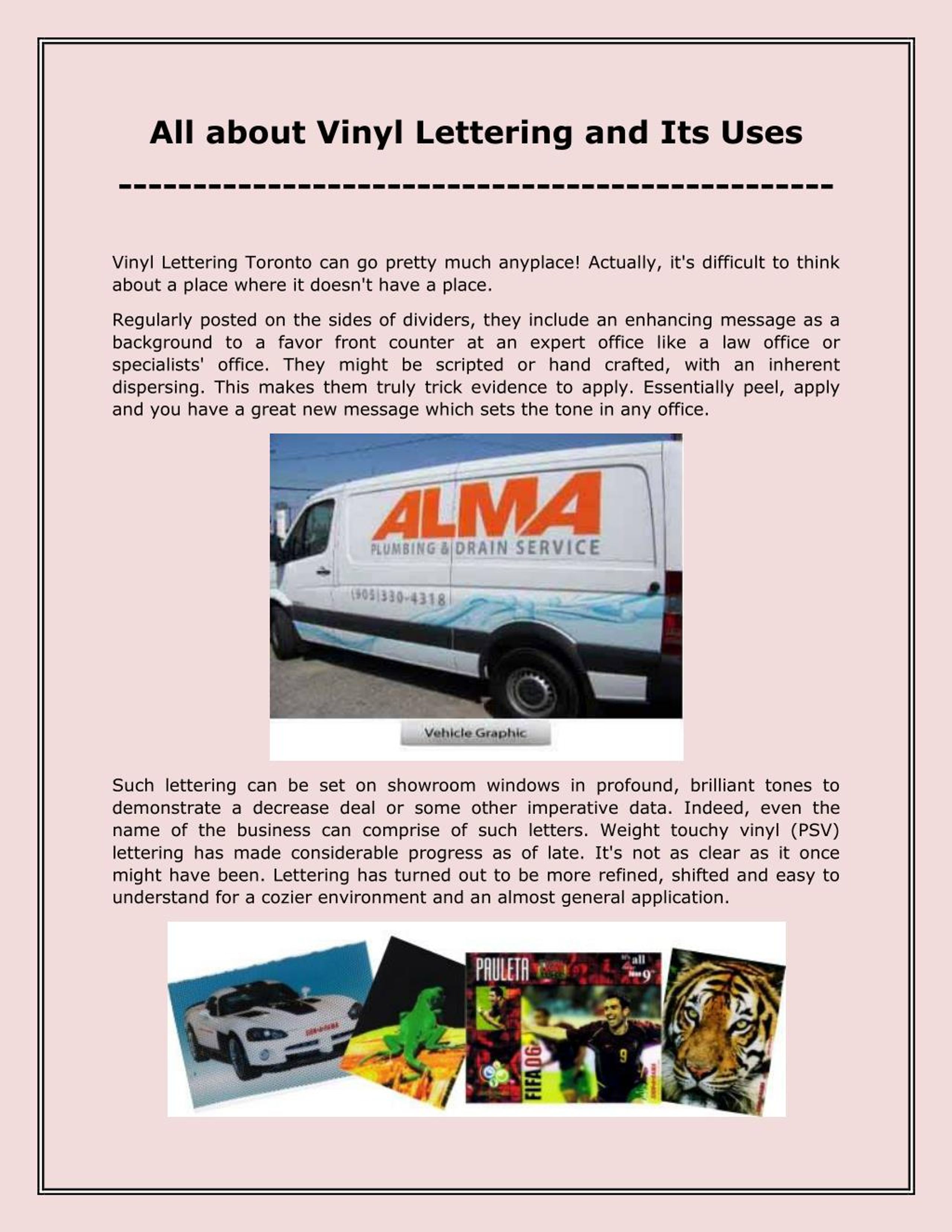 PPT All about Vinyl Lettering and its Uses PowerPoint Presentation