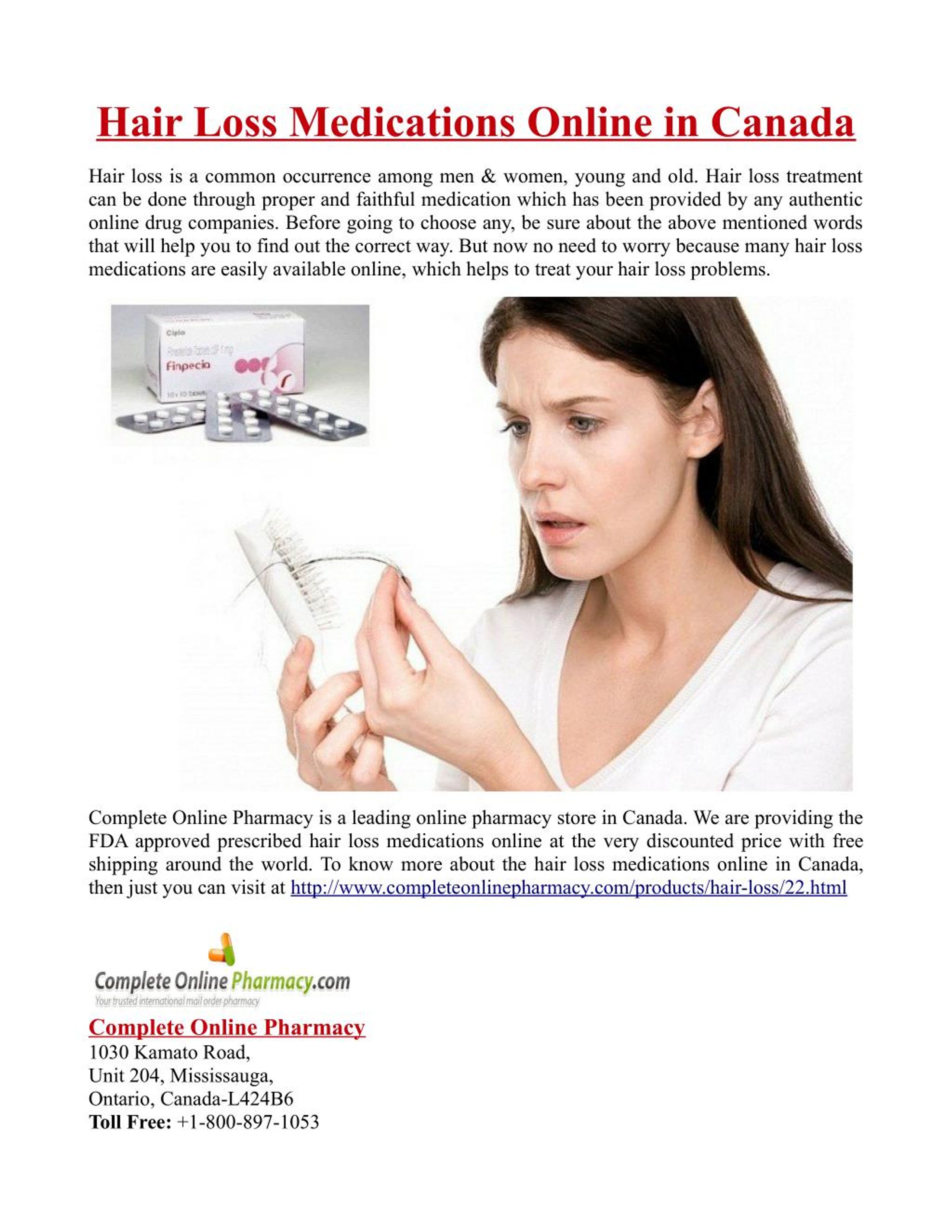 PPT Hair Loss Medications Online in Canada PowerPoint Presentation