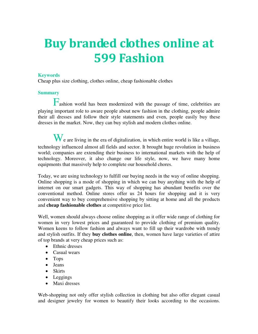 PPT Buy branded clothes online at 599 Fashion PowerPoint Presentation