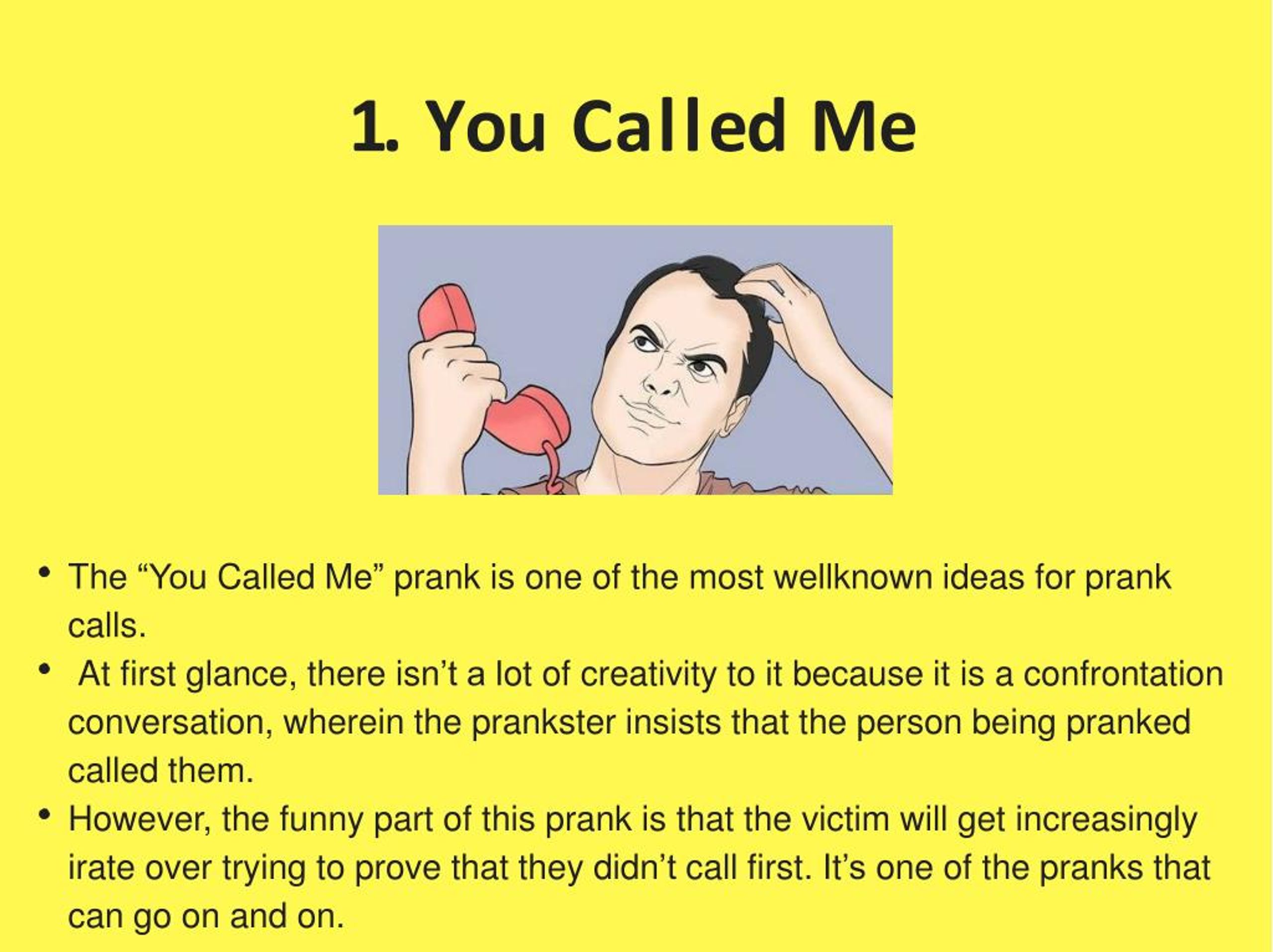 PPT Top Funny Prank Calls Make Prank Calling Interesting PowerPoint