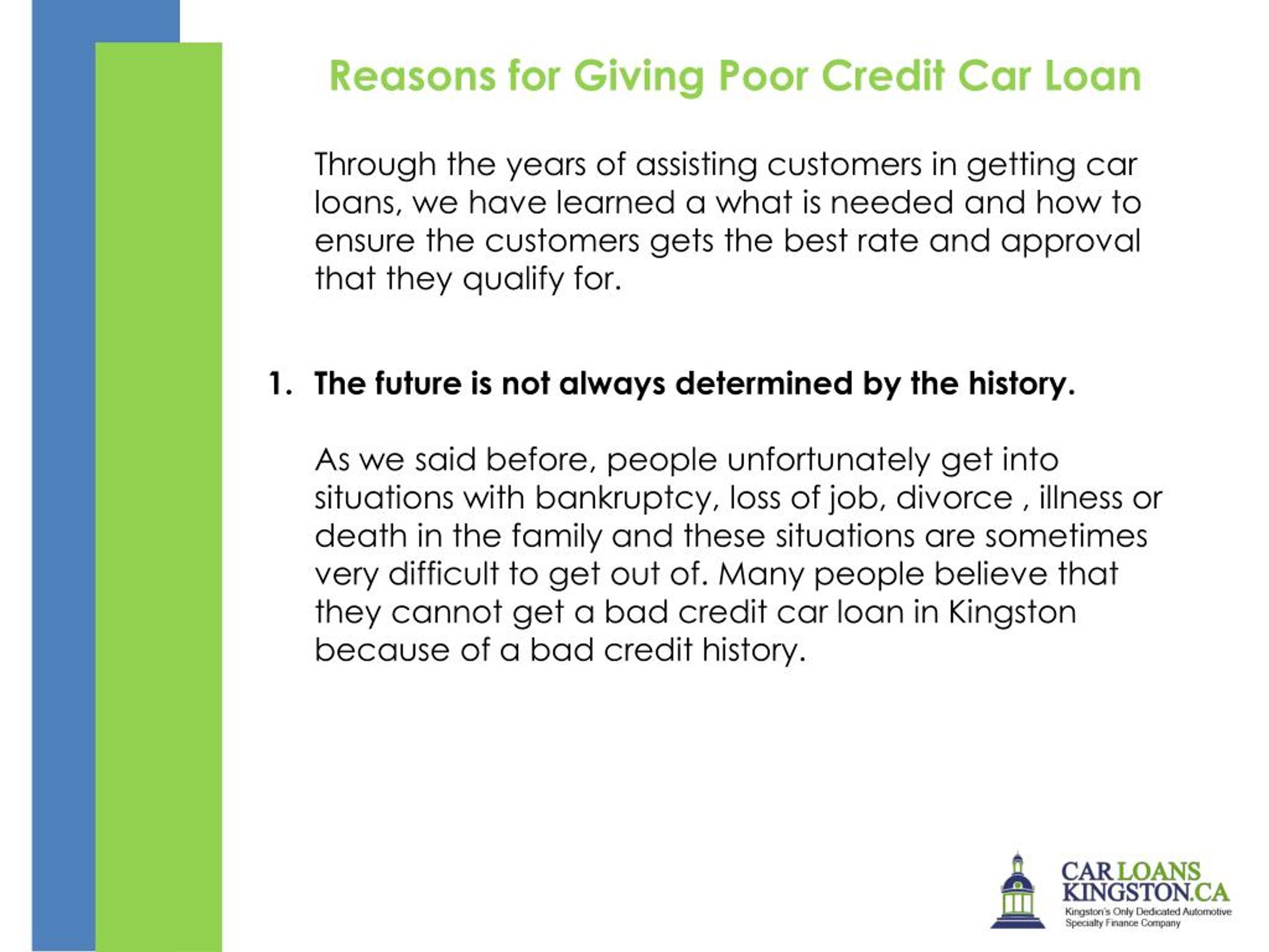 PPT Why We Insist on Giving Poor Credit Car Loans PowerPoint