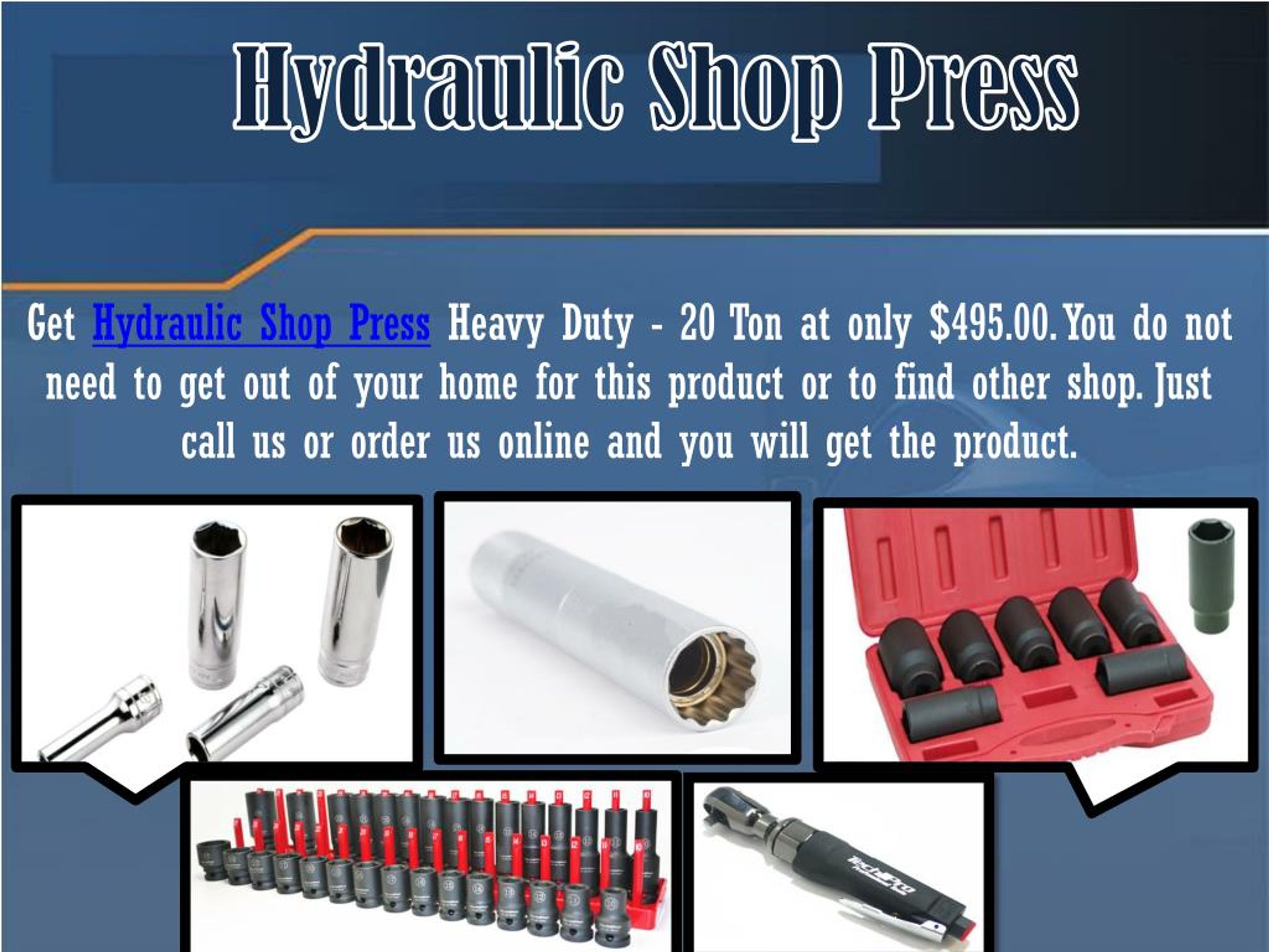 PPT Top quality hydraulic shop press at techprotools PowerPoint