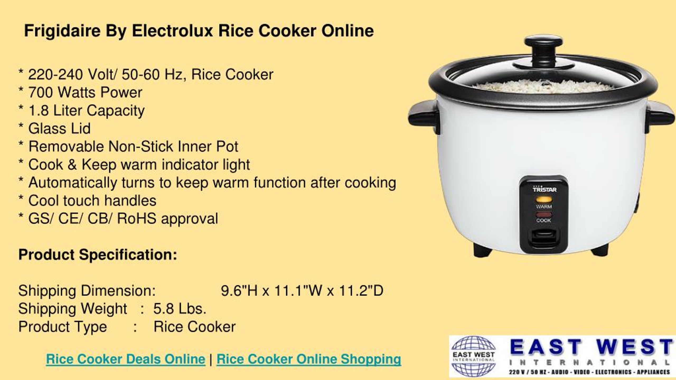 PPT Get Online Rice Cookers features, specifications and price