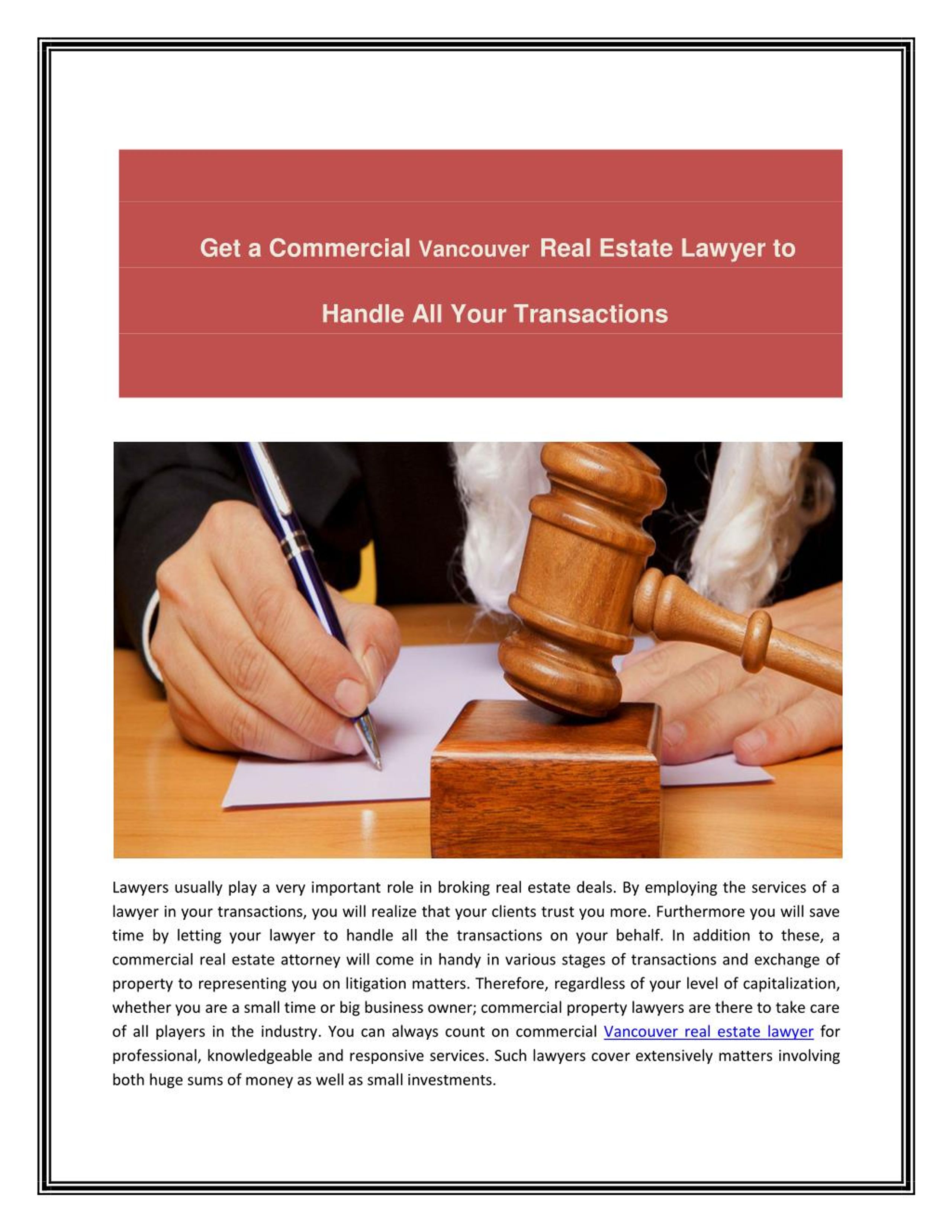 Vancouver Wa Real Estate Attorney at Sean Norfleet blog