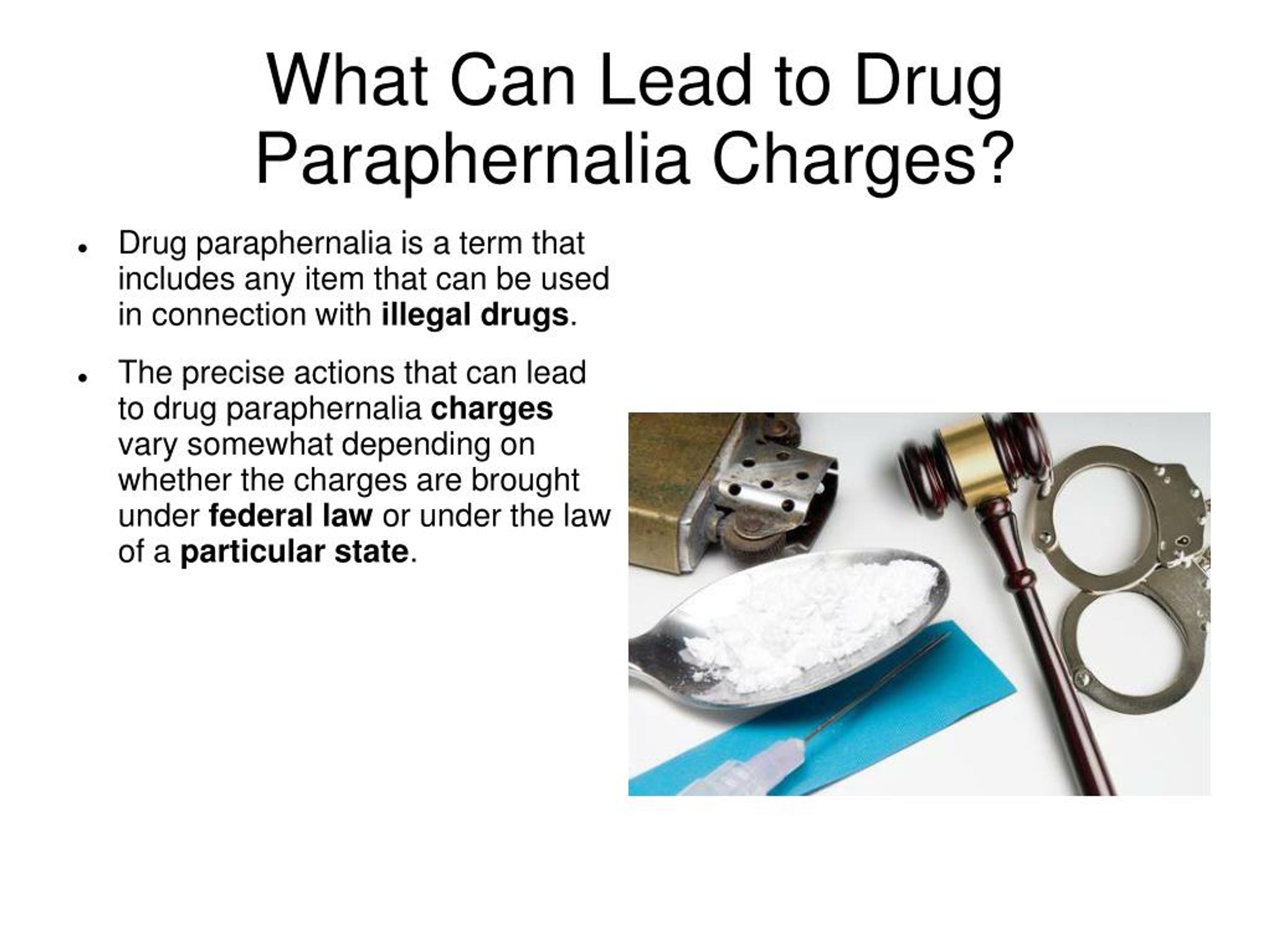 PPT Drug Paraphernalia PowerPoint Presentation, free download ID