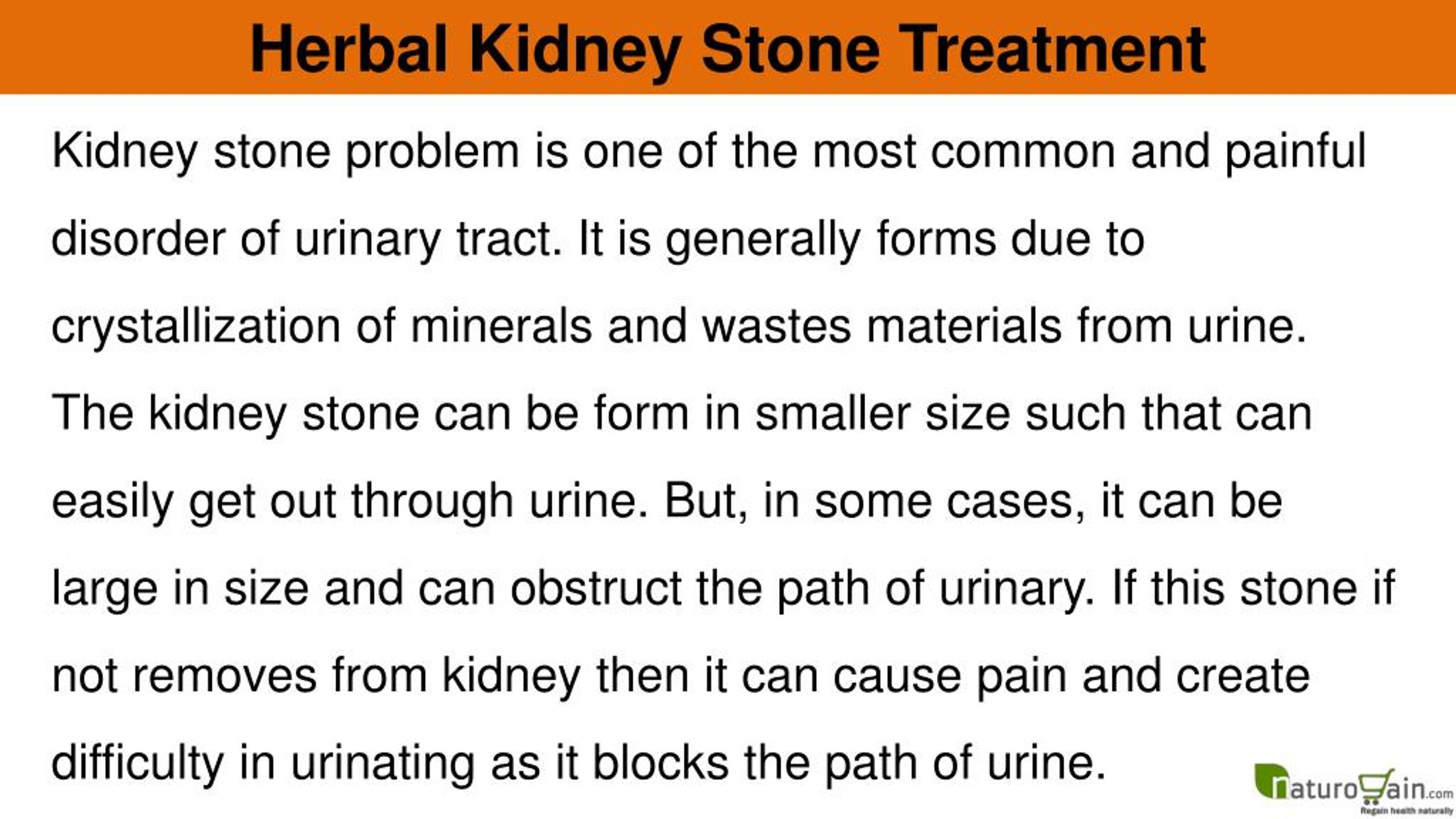 PPT Herbal Kidney Stone Treatment To Keep Diseases Away From Kidney