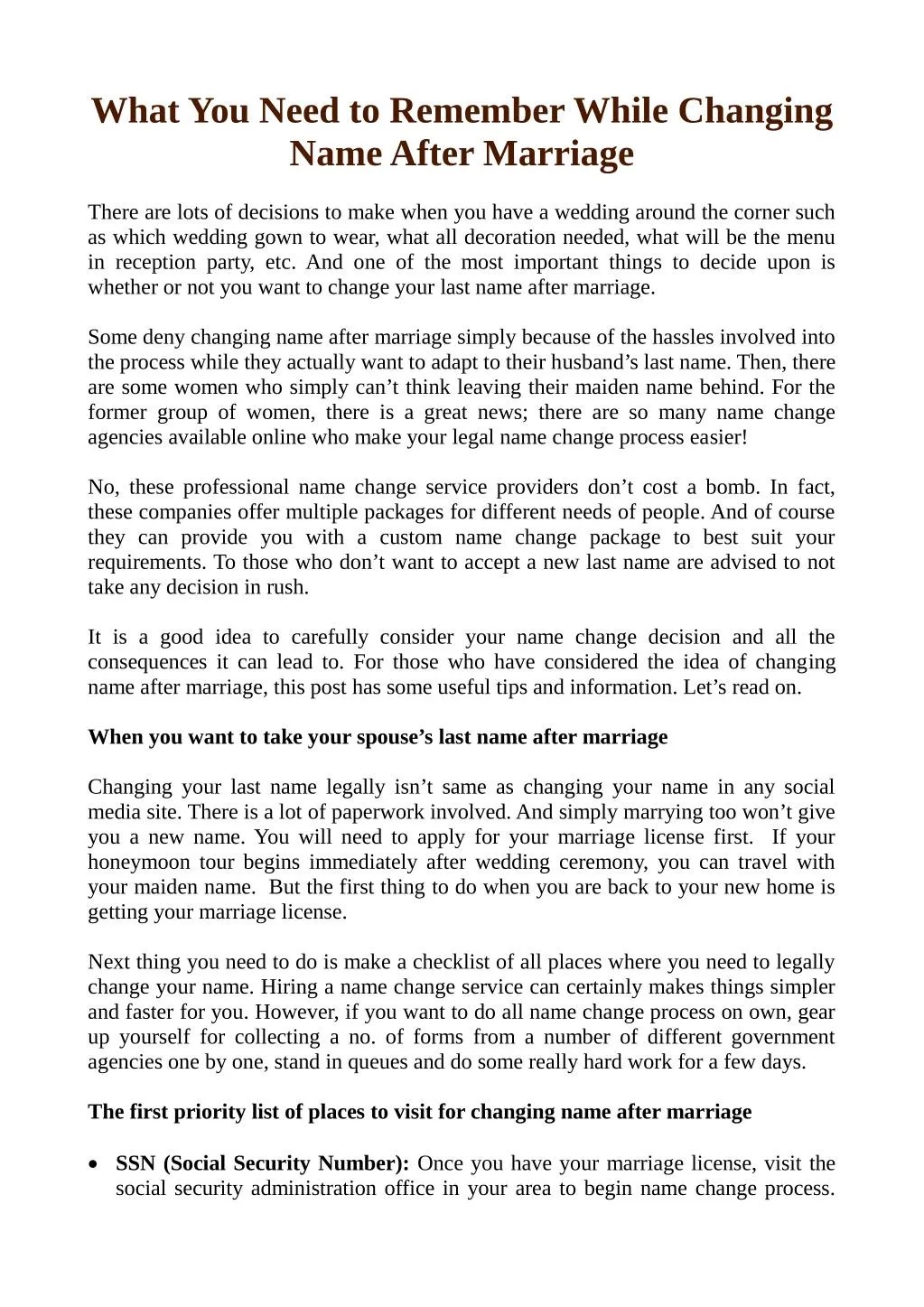 PPT What you need to remember while changing name after marriage