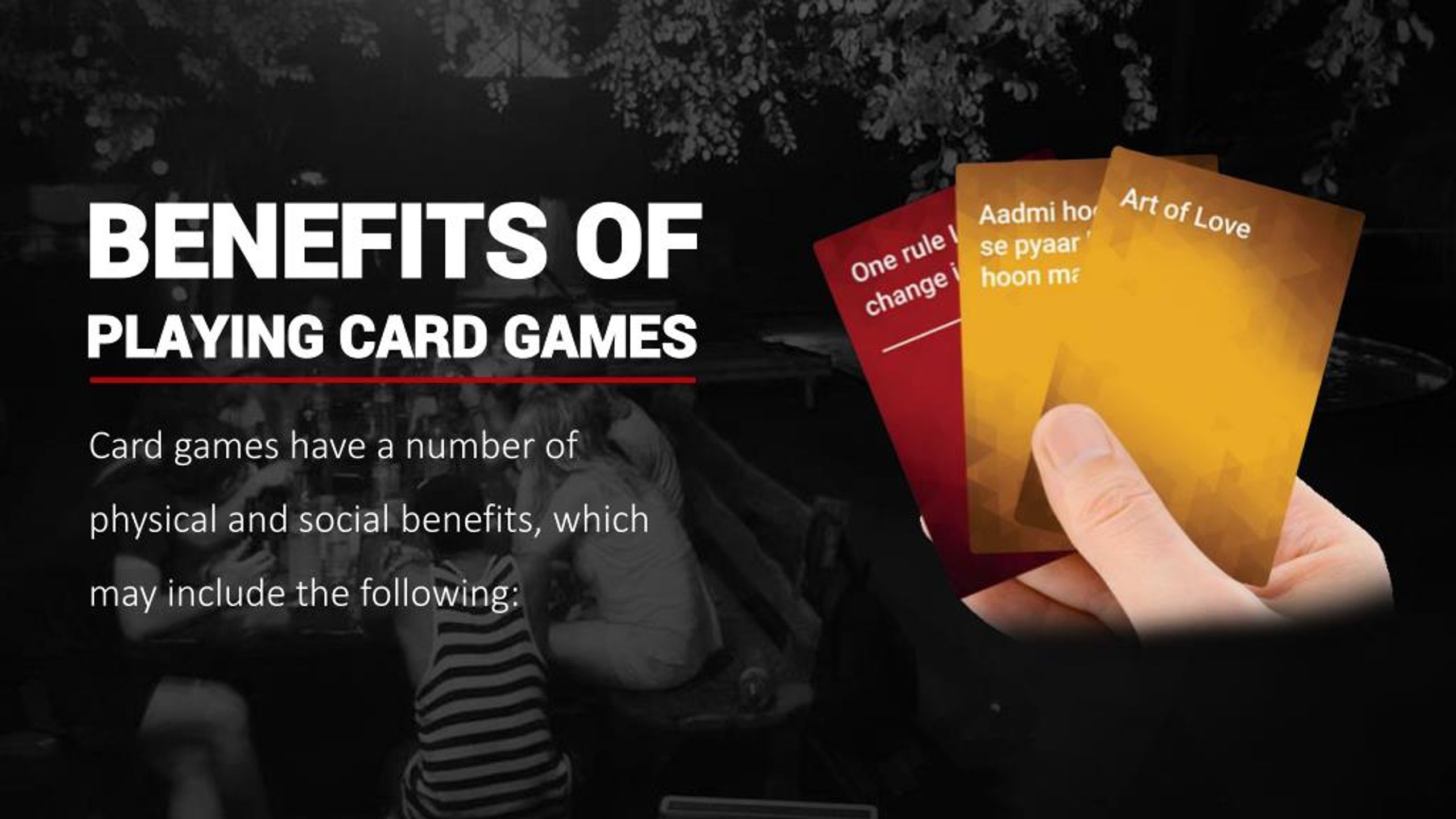 PPT Benefits of Playing Card Games PowerPoint Presentation, free