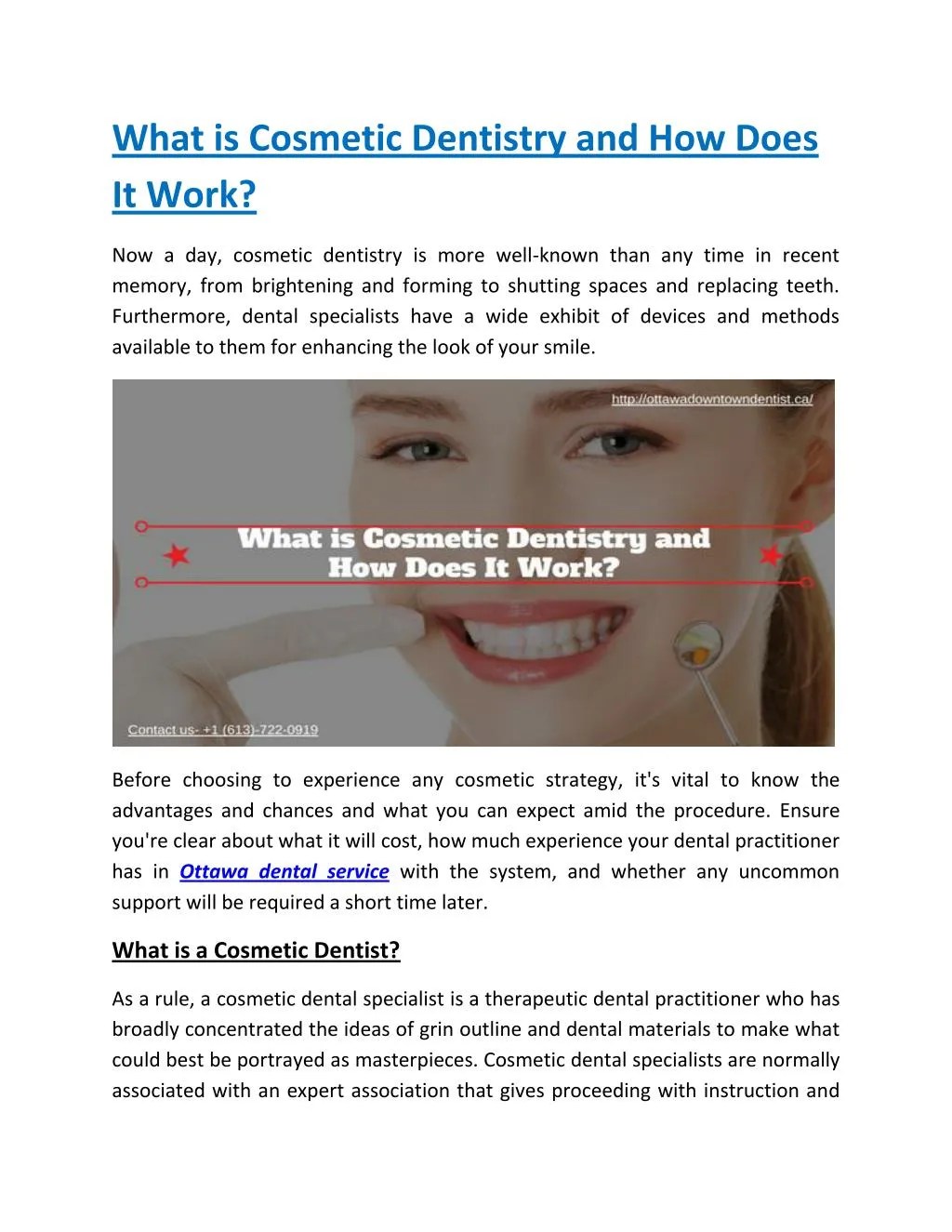 PPT What is Cosmetic Dentistry and How Does It Work? PowerPoint
