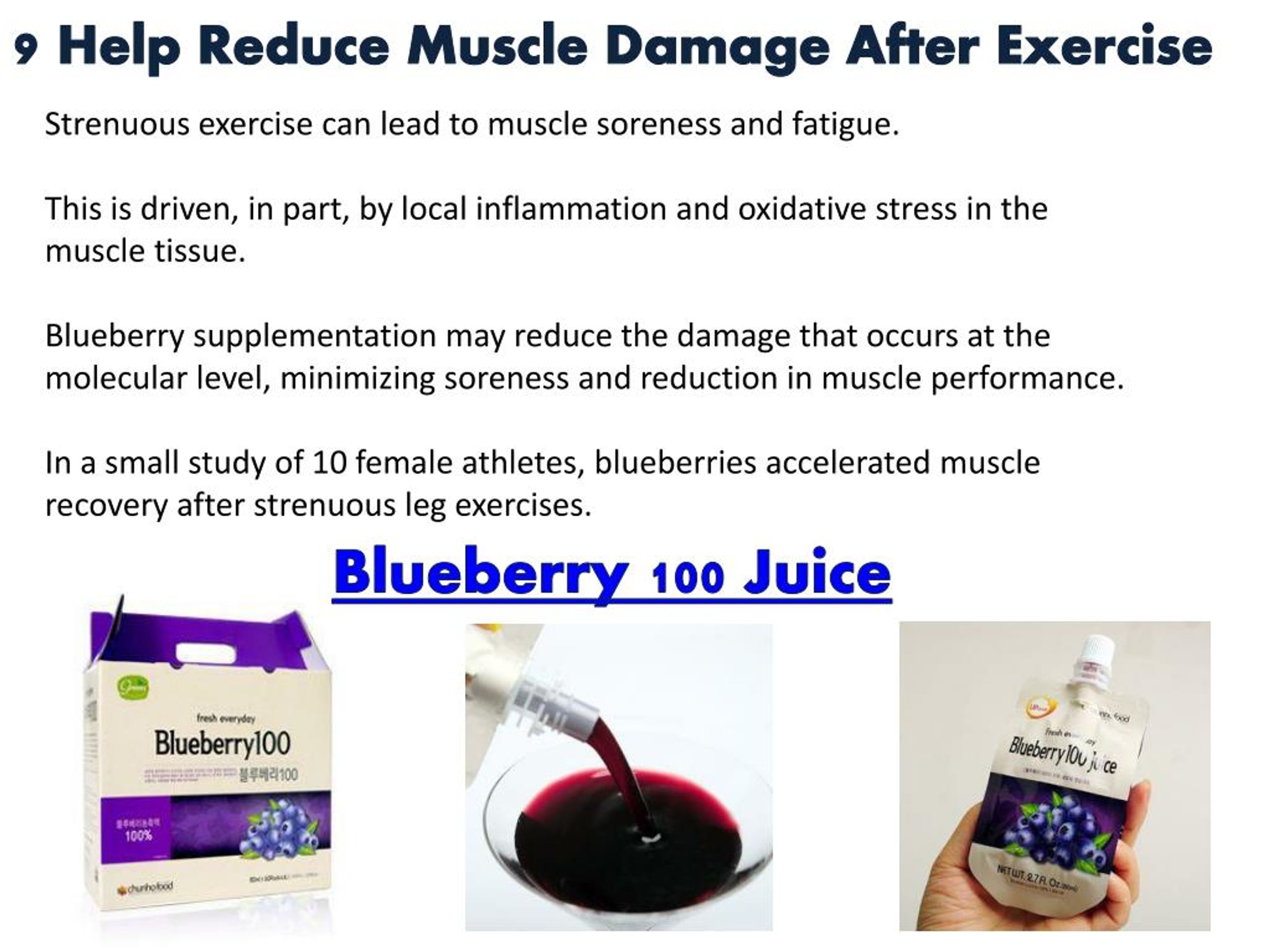 PPT 10 Wonder Health Benefits of Drinking Blueberry Juice PowerPoint