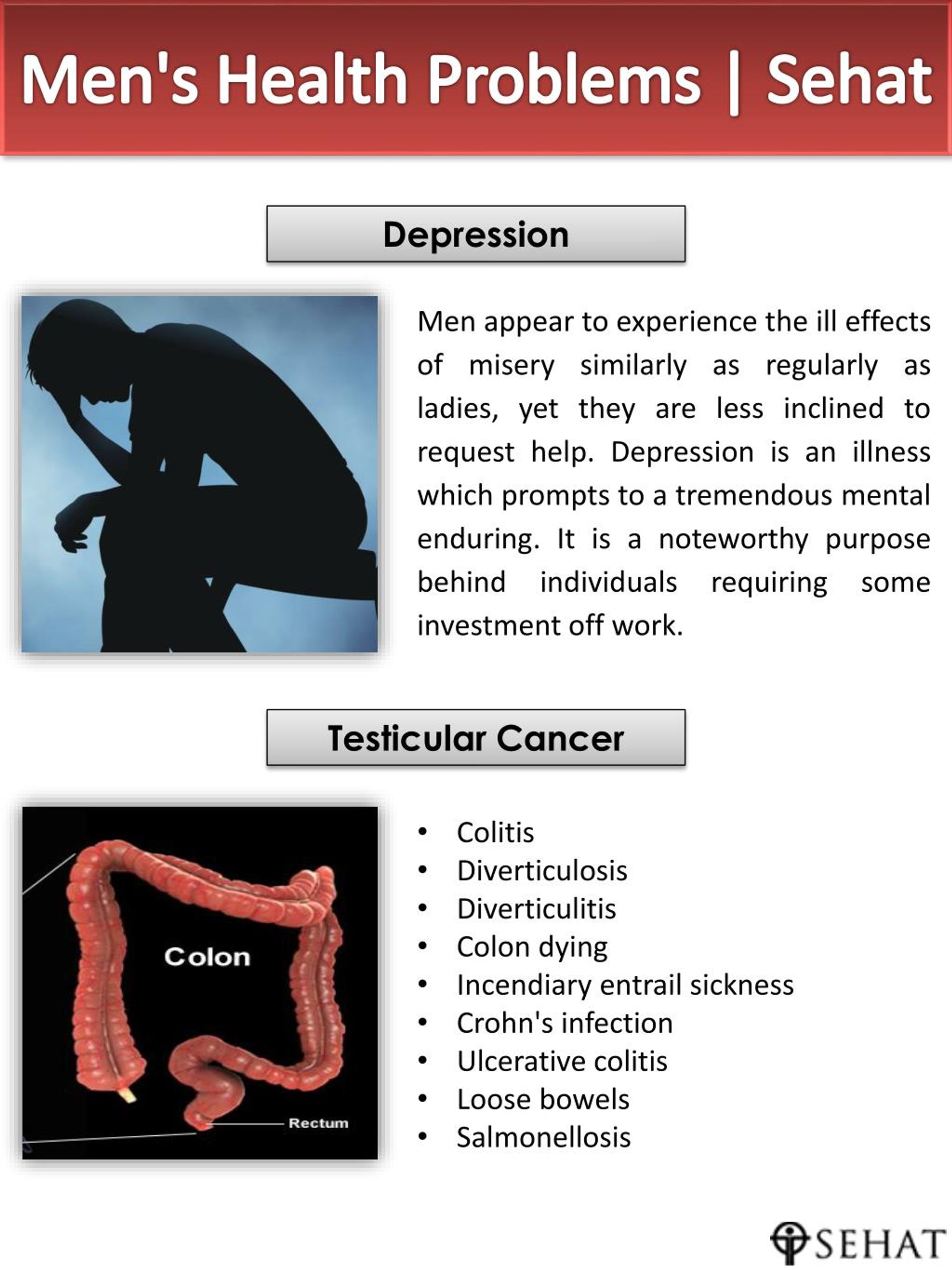 PPT Men's Health Problems Sehat PowerPoint Presentation, free