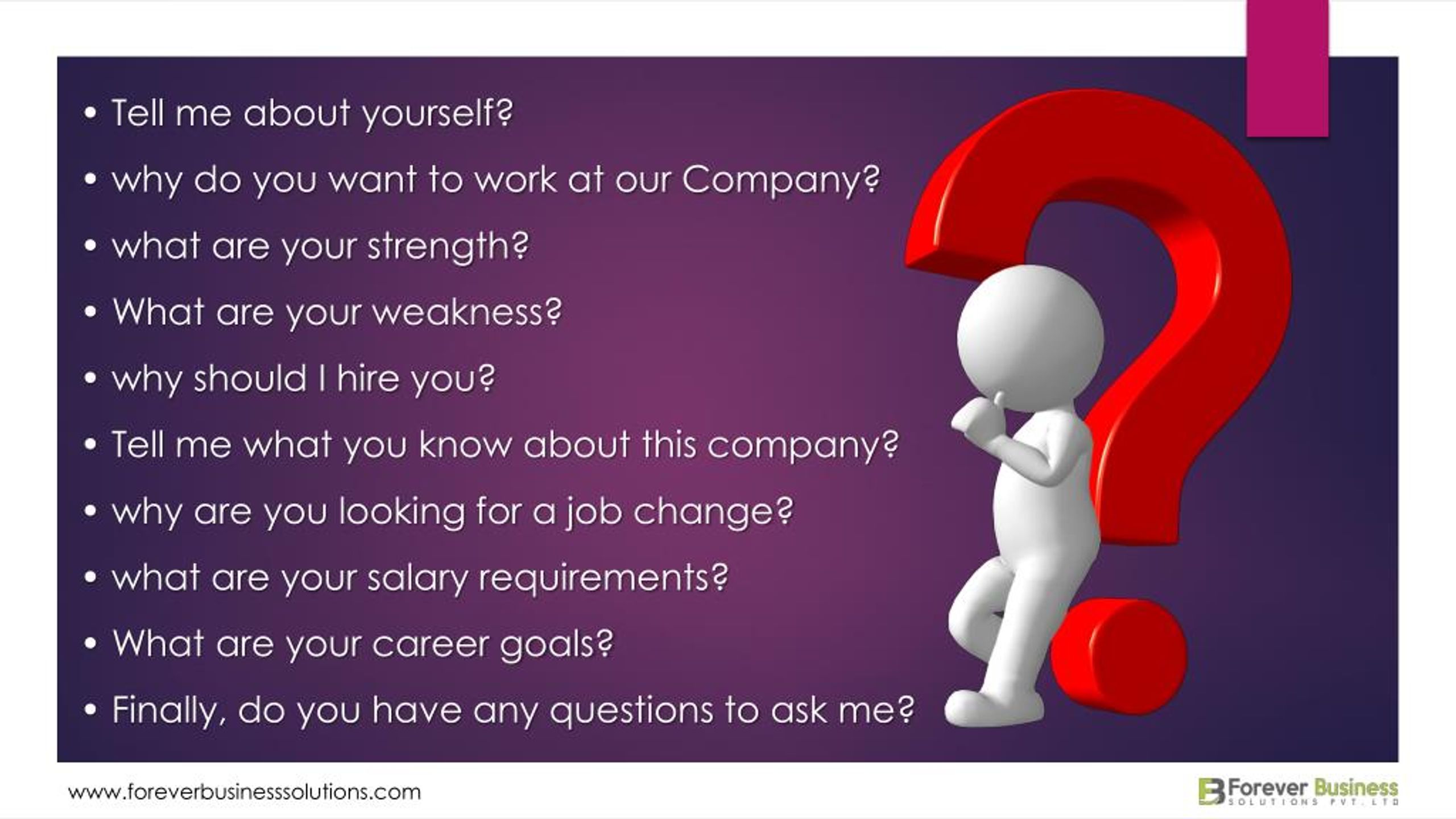 PPT 10 Interview questions and answers to help you crack the dream