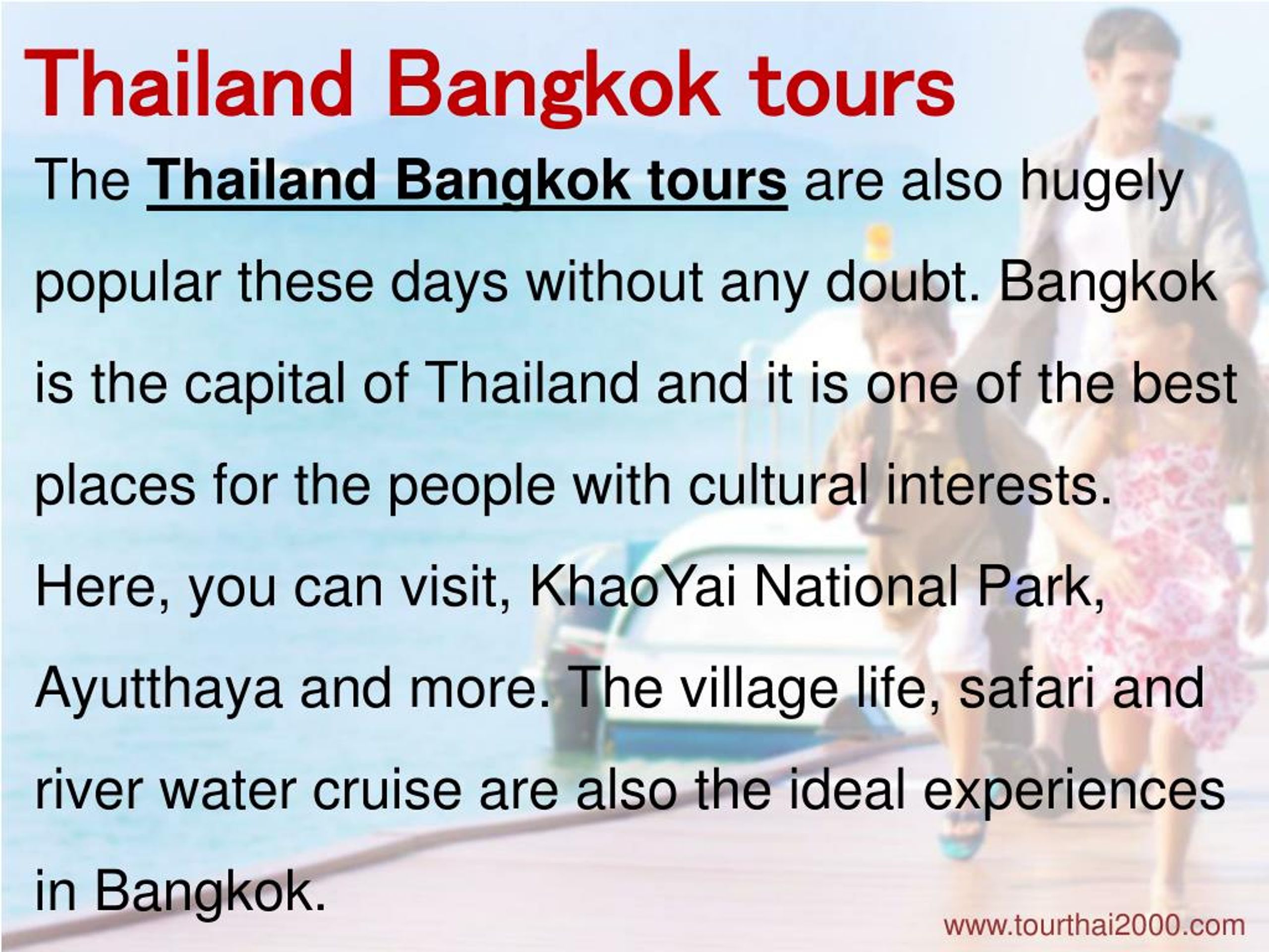 PPT Thailand Travel Agent Amazing Tour Package PowerPoint