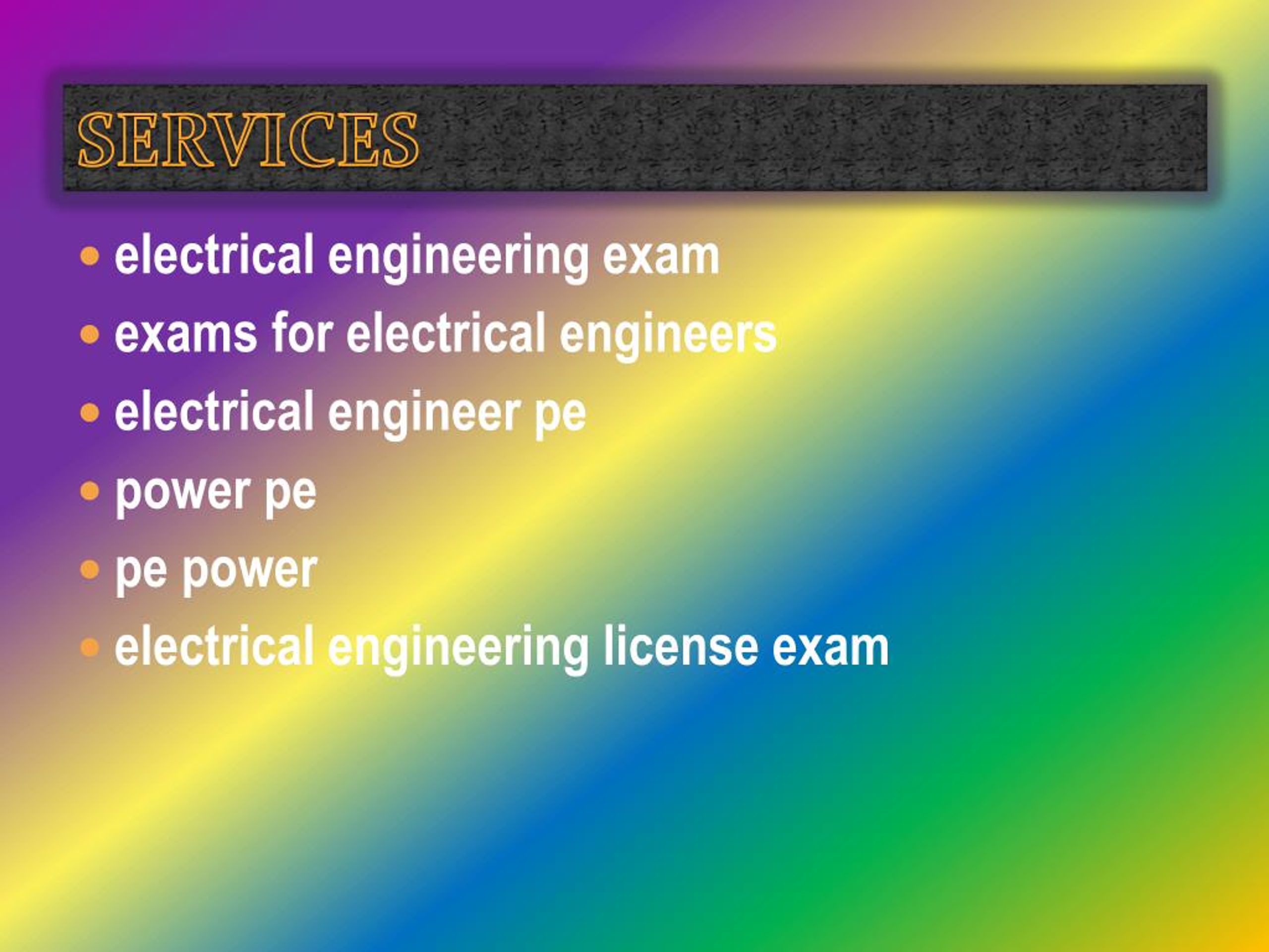PPT electrical engineer pe PowerPoint Presentation, free download