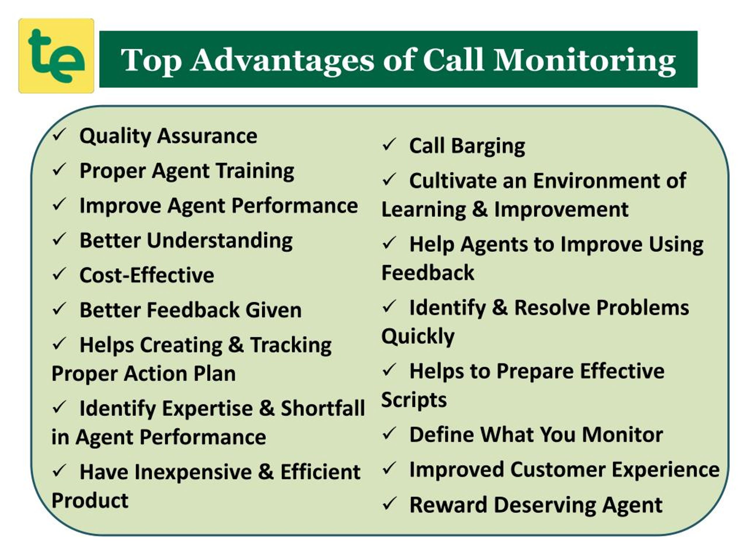 PPT Top 17 Benefits of Call Monitoring in a Call Center PowerPoint