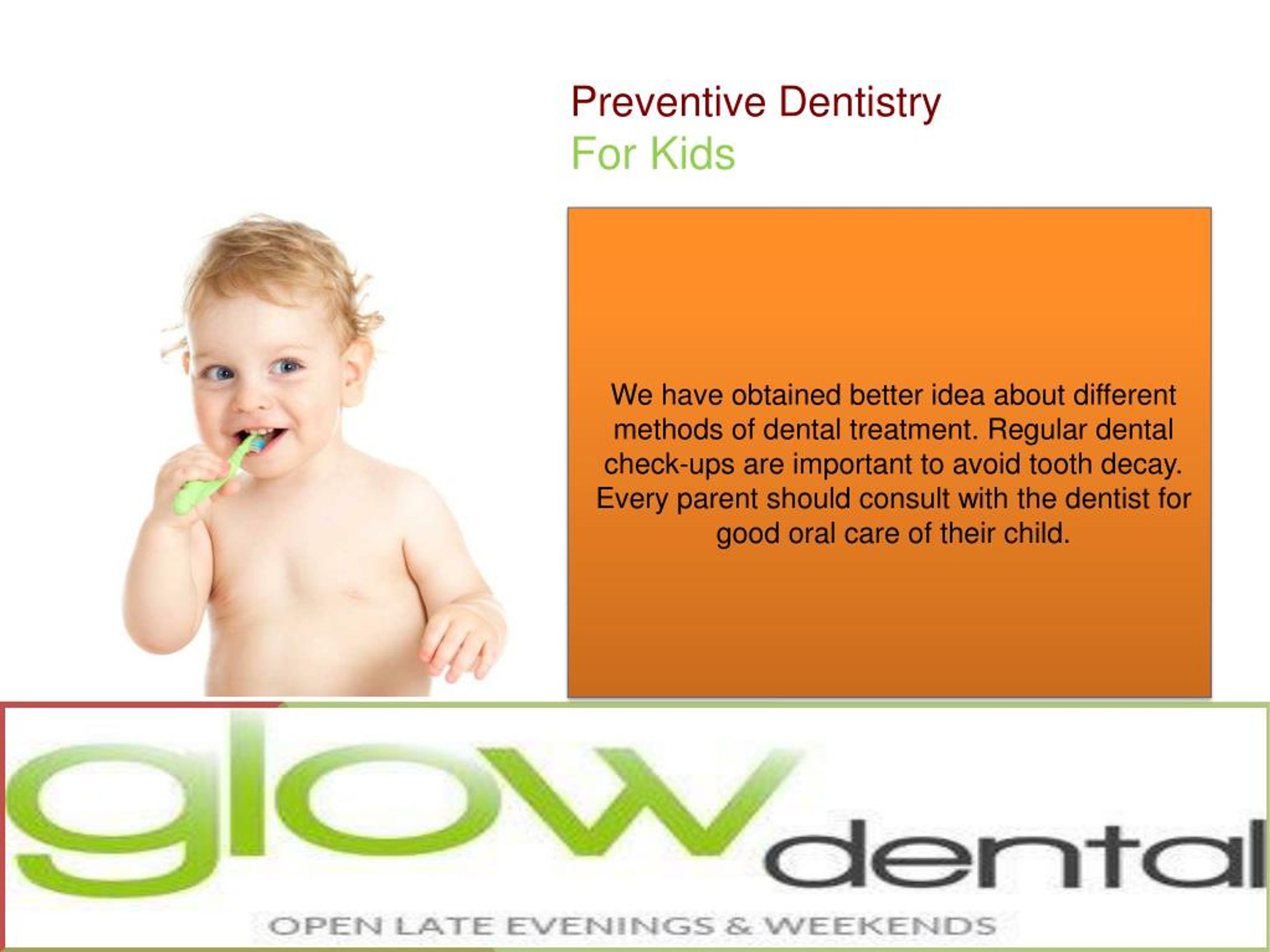 PPT Preventive Dentistry for Your Children PPT PowerPoint