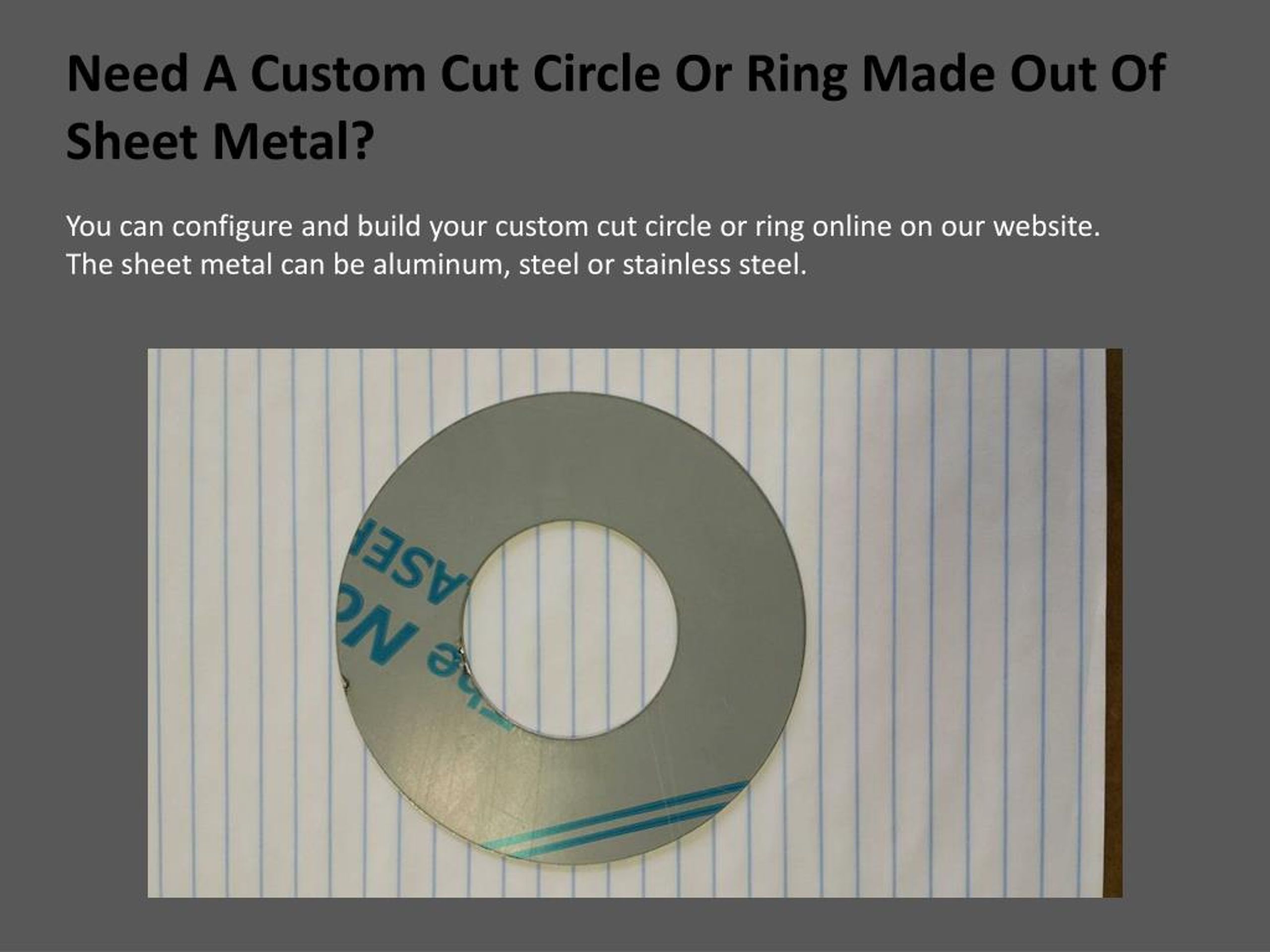 PPT Custom Cut Sheet Metal Form PowerPoint