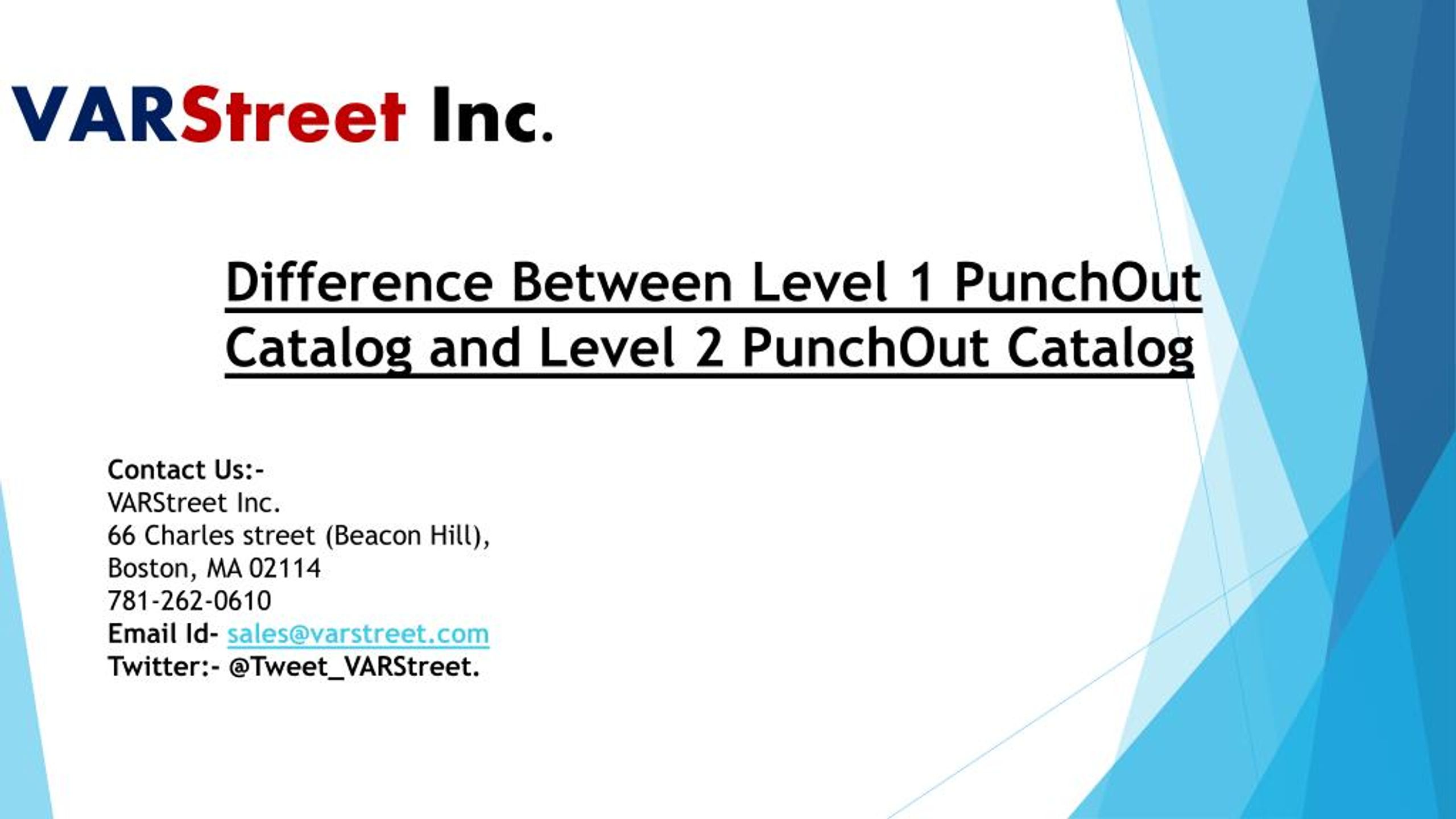 PPT Difference Between Level 1 PunchOut Catalog and Level 2 PunchOut