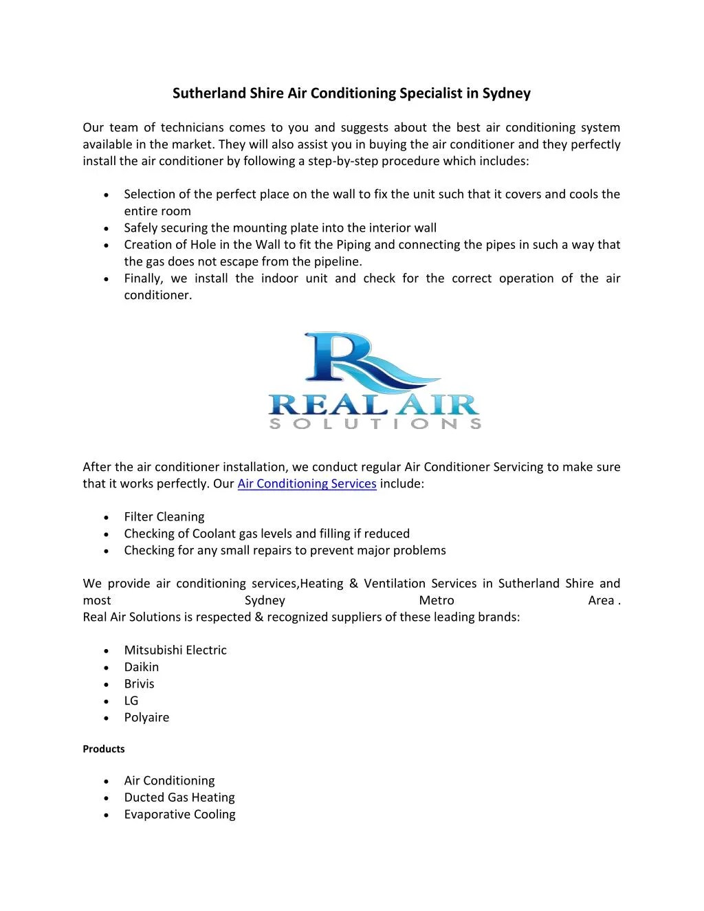 PPT Sutherland Shire Air Conditioning Specialist in Sydney PowerPoint Presentation ID7472647