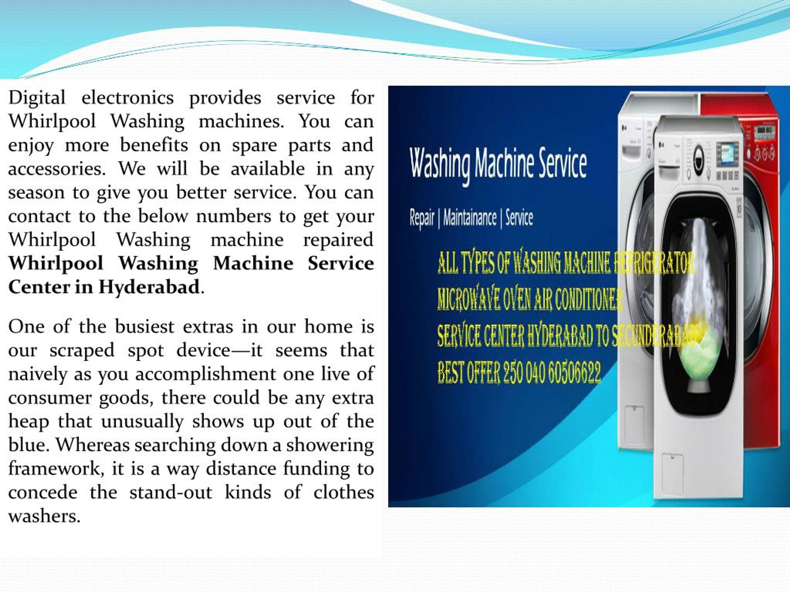 PPT Whirlpool Washing Machine Service Center in Hyderabad PowerPoint Presentation ID7473241