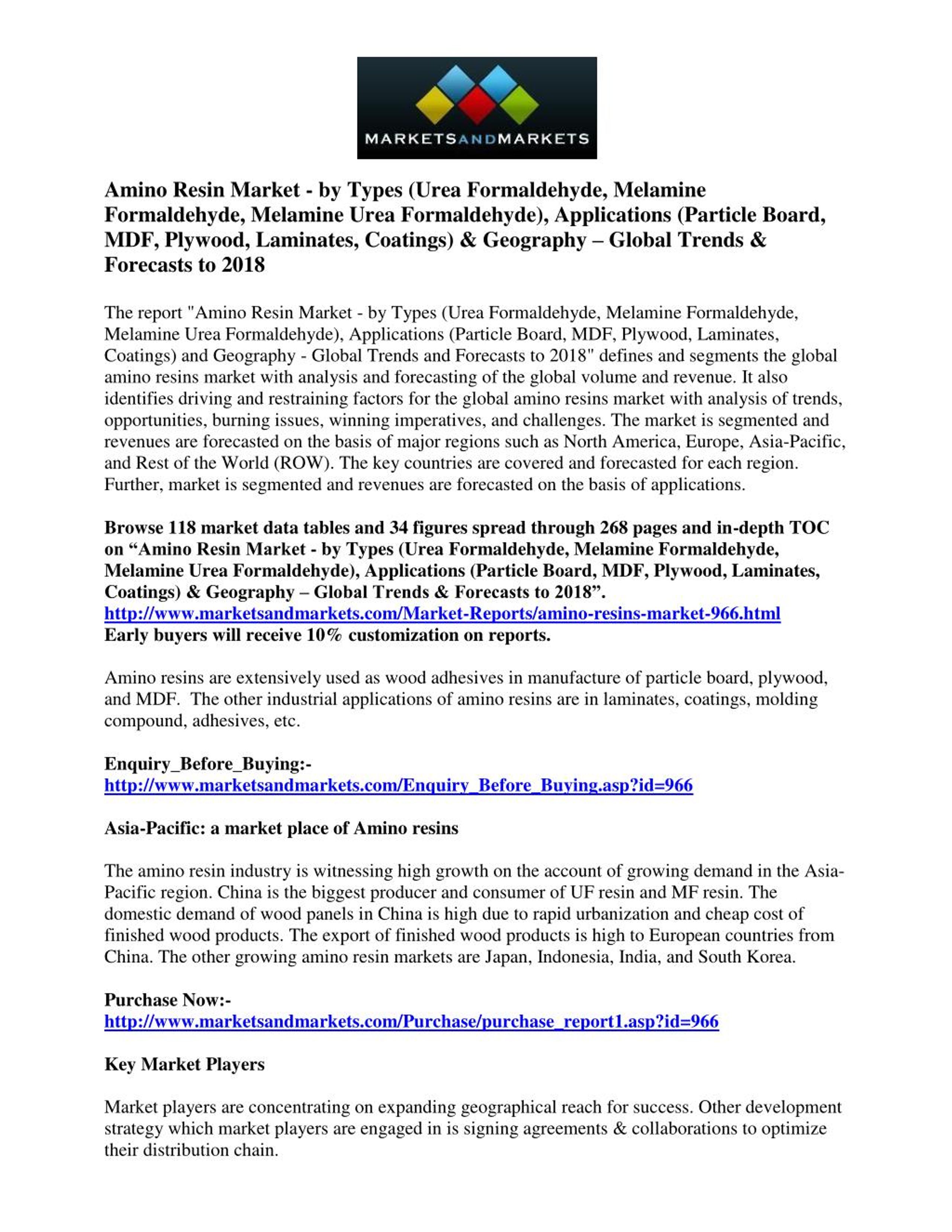 PPT Urea Formaldehyde Resin Market PowerPoint Presentation, free download ID7476674