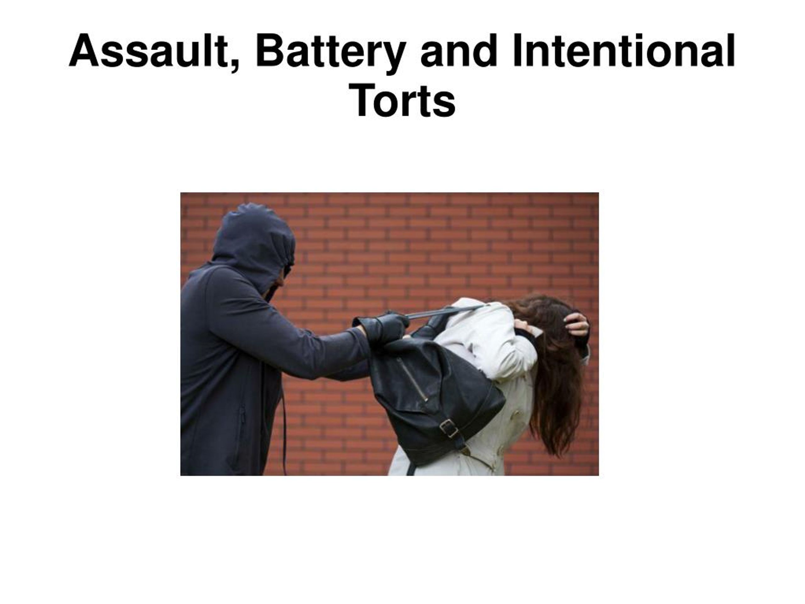 PPT Assault, Battery and Intentional Torts EKG Lawyers PowerPoint