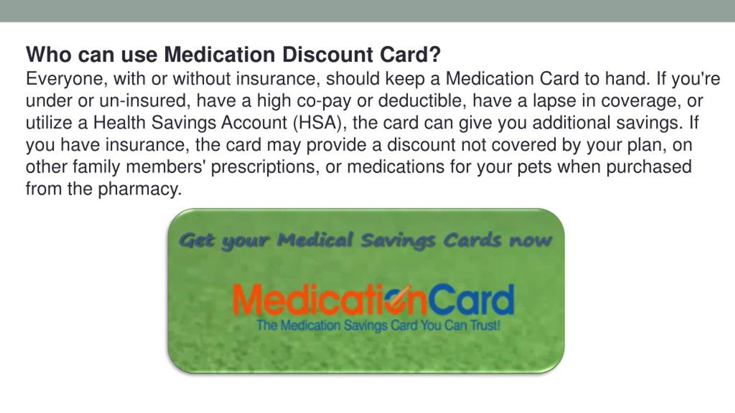 PPT Rx Discount Cards PowerPoint Presentation, free download ID7478232