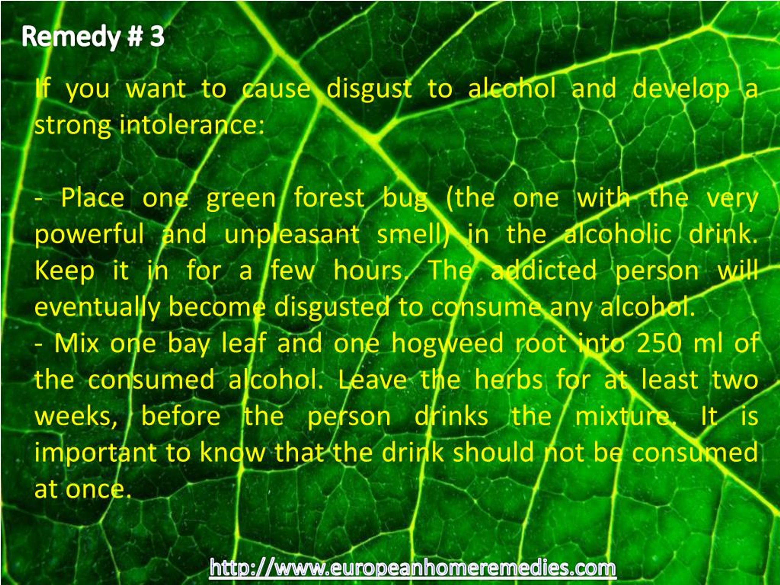 PPT Unique Bulgarian Home Remedies For Alcoholism. PowerPoint