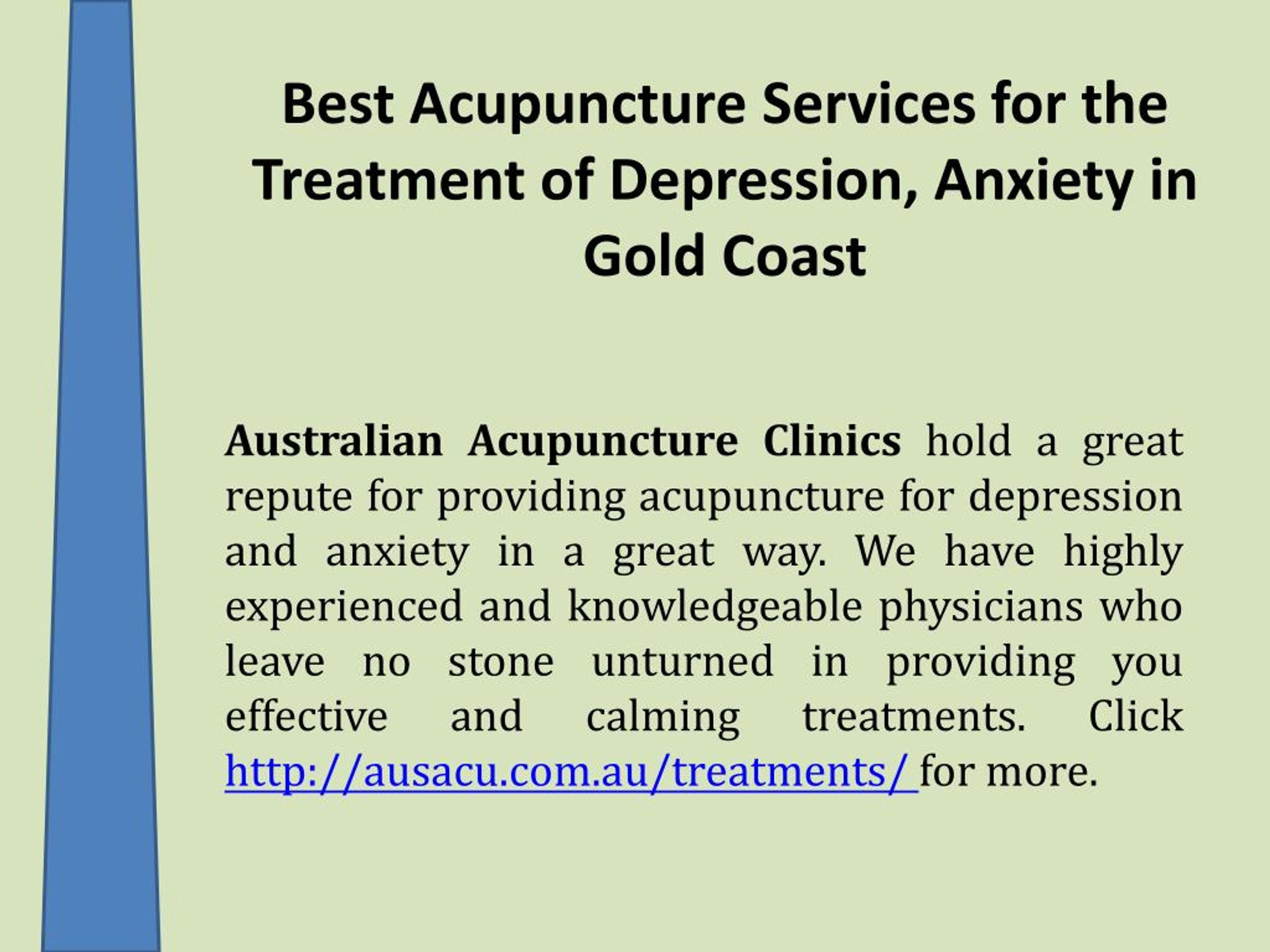 PPT Best Acupuncture Services for the Treatment of Depression