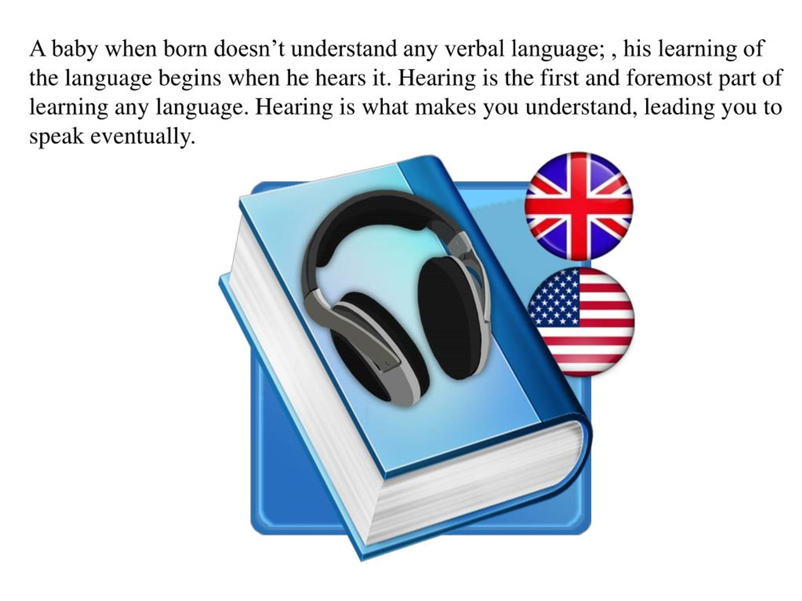 PPT English audio lessons your way to learn the language PowerPoint