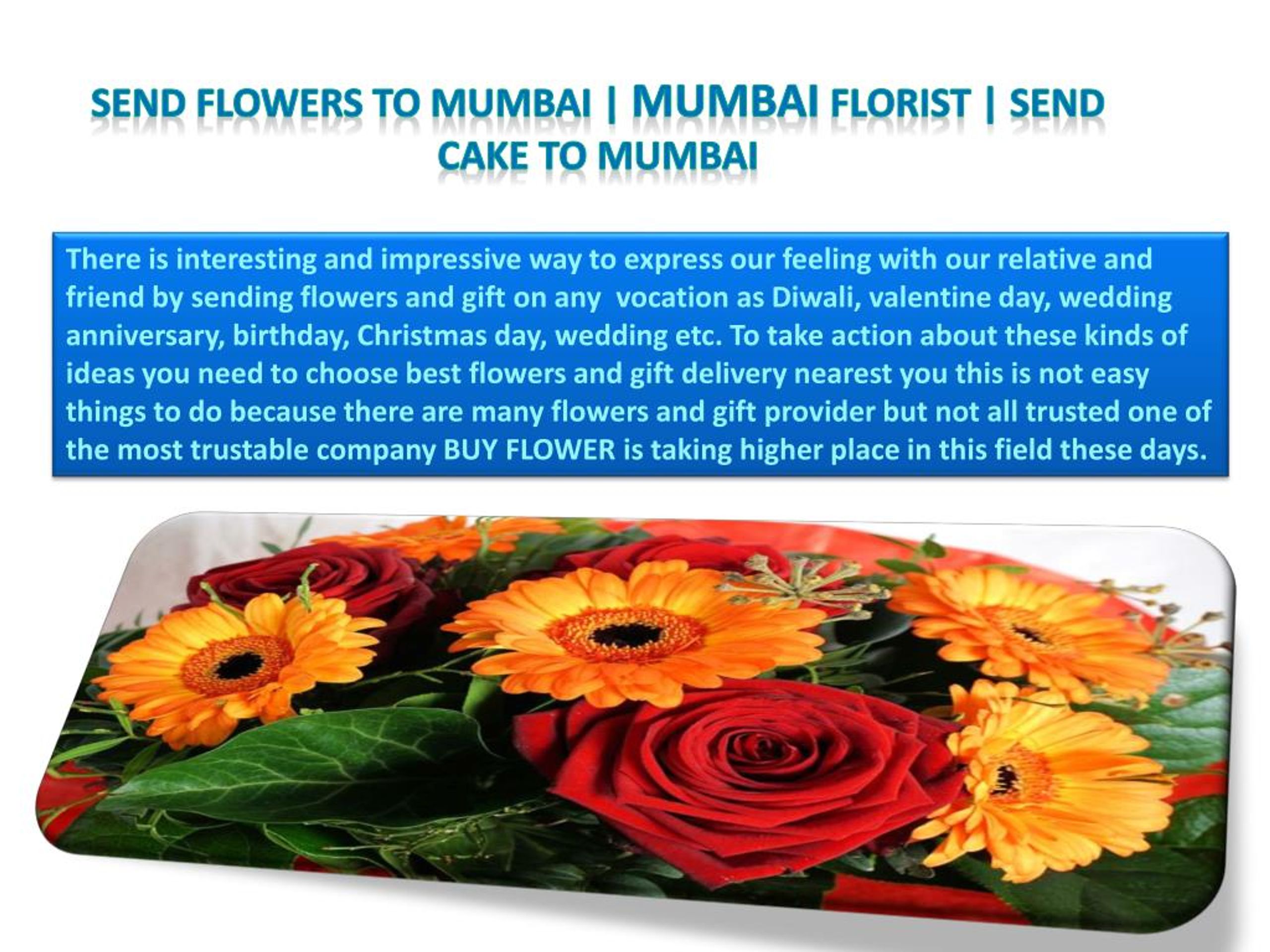 PPT Send Flowers To Mumbai Mumbai Florist Send Cake To Mumbai