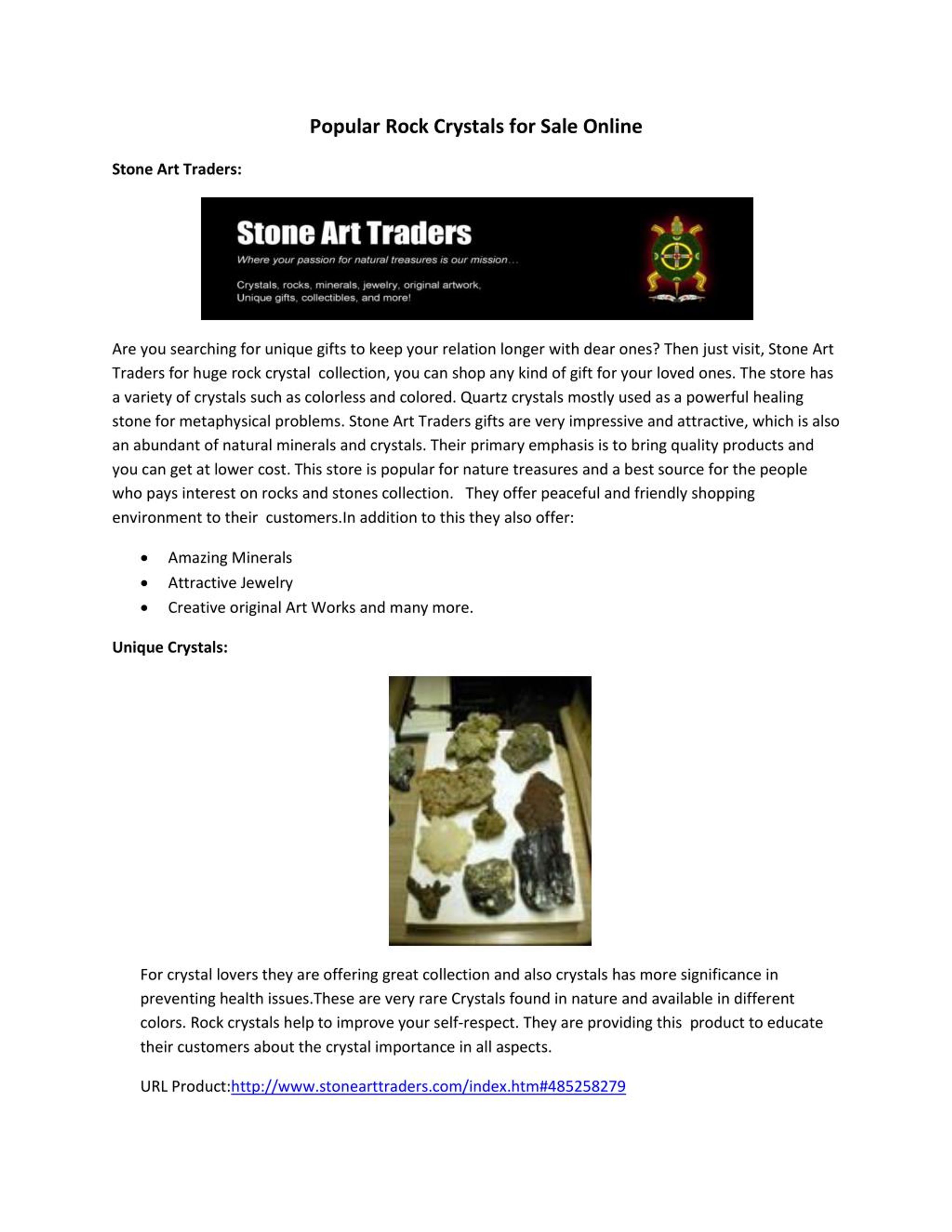 PPT Popular Rock Crystals for Sale Online PowerPoint Presentation