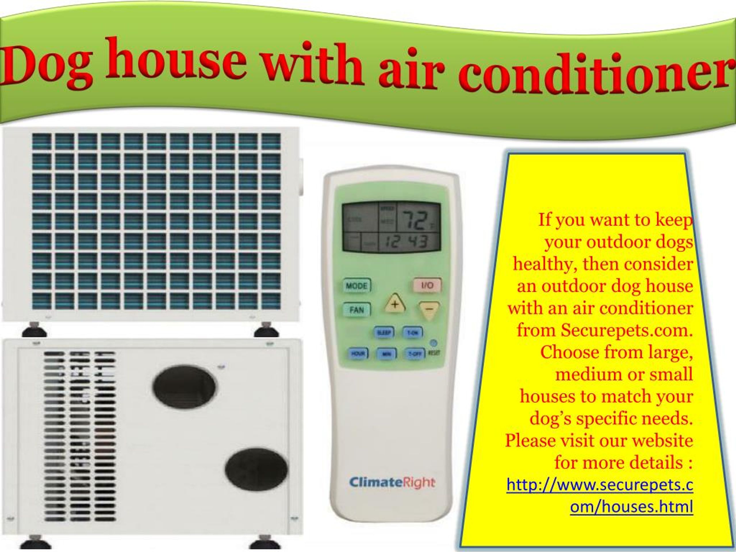 PPT quality dog house air conditioner and heater available PowerPoint Presentation ID7481860