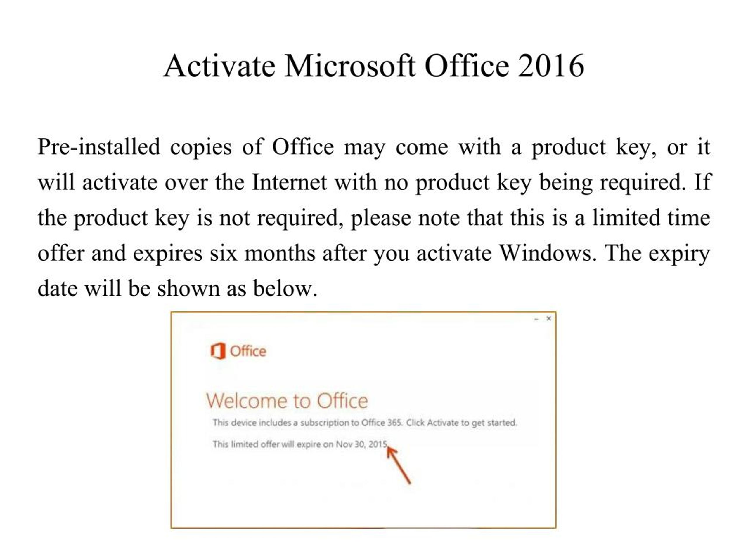 PPT How To Activate Microsoft Office 2016?Microsoft Office 2016
