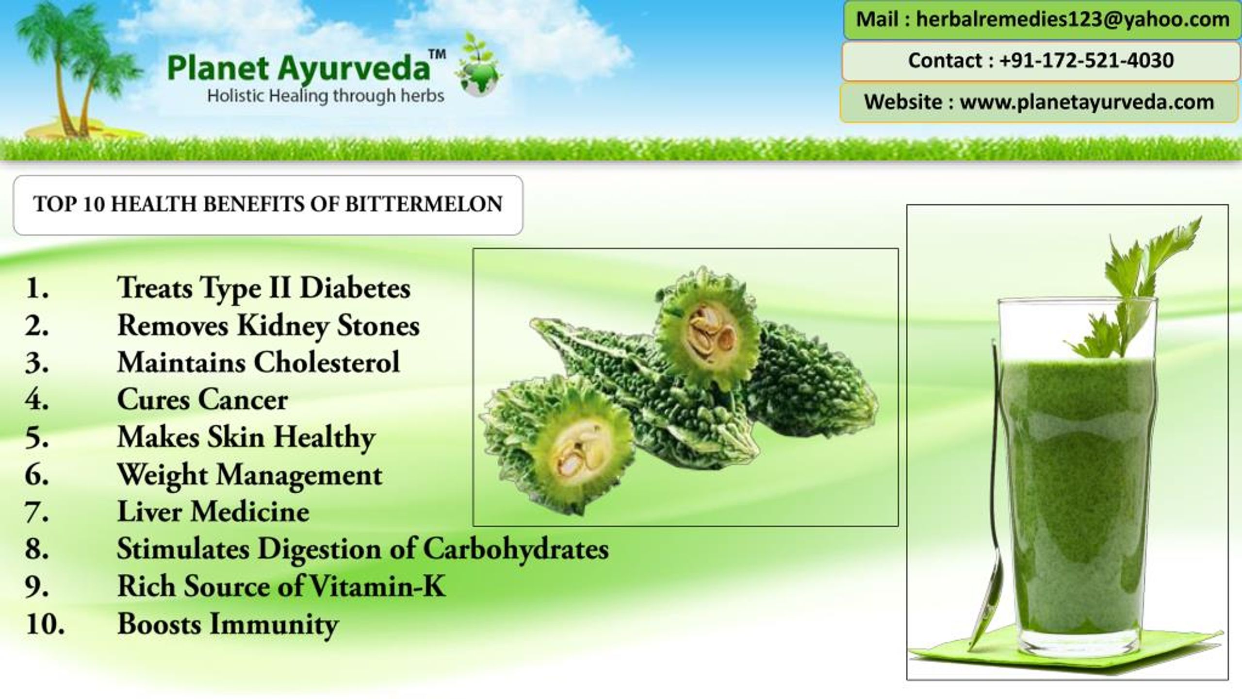 PPT Top 10 Health Benefits of Bitter Melon PowerPoint Presentation