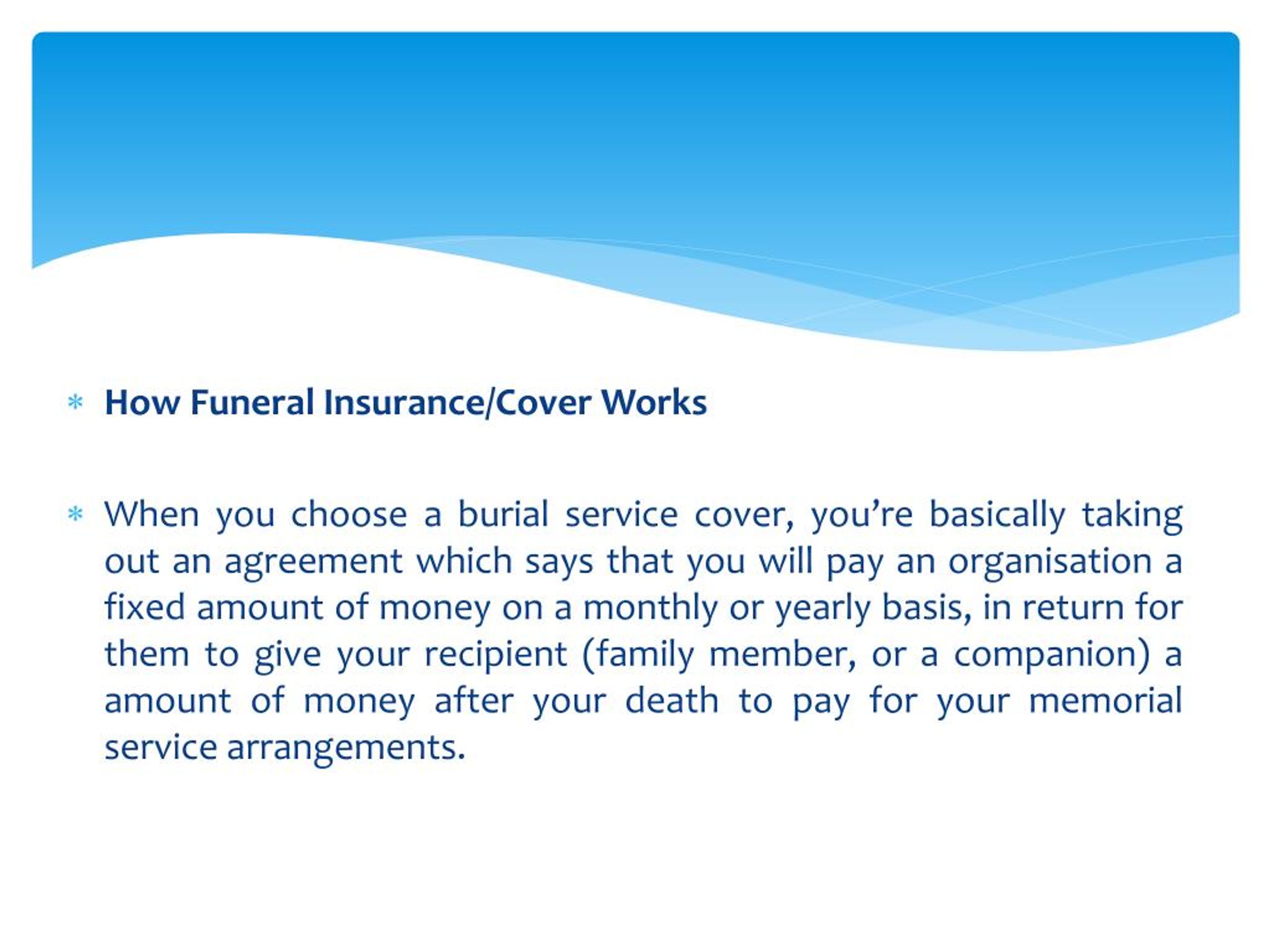 PPT Funeral Cover Why You Need To Get One PowerPoint Presentation