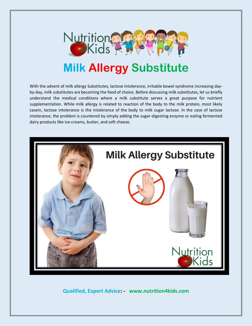 PPT Milk allergy substitute PowerPoint Presentation, free download