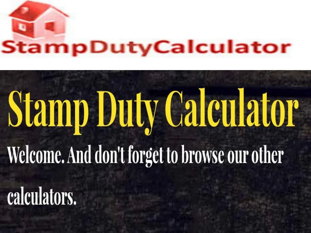 PPT Business stamp duty calculator nsw PowerPoint Presentation, free