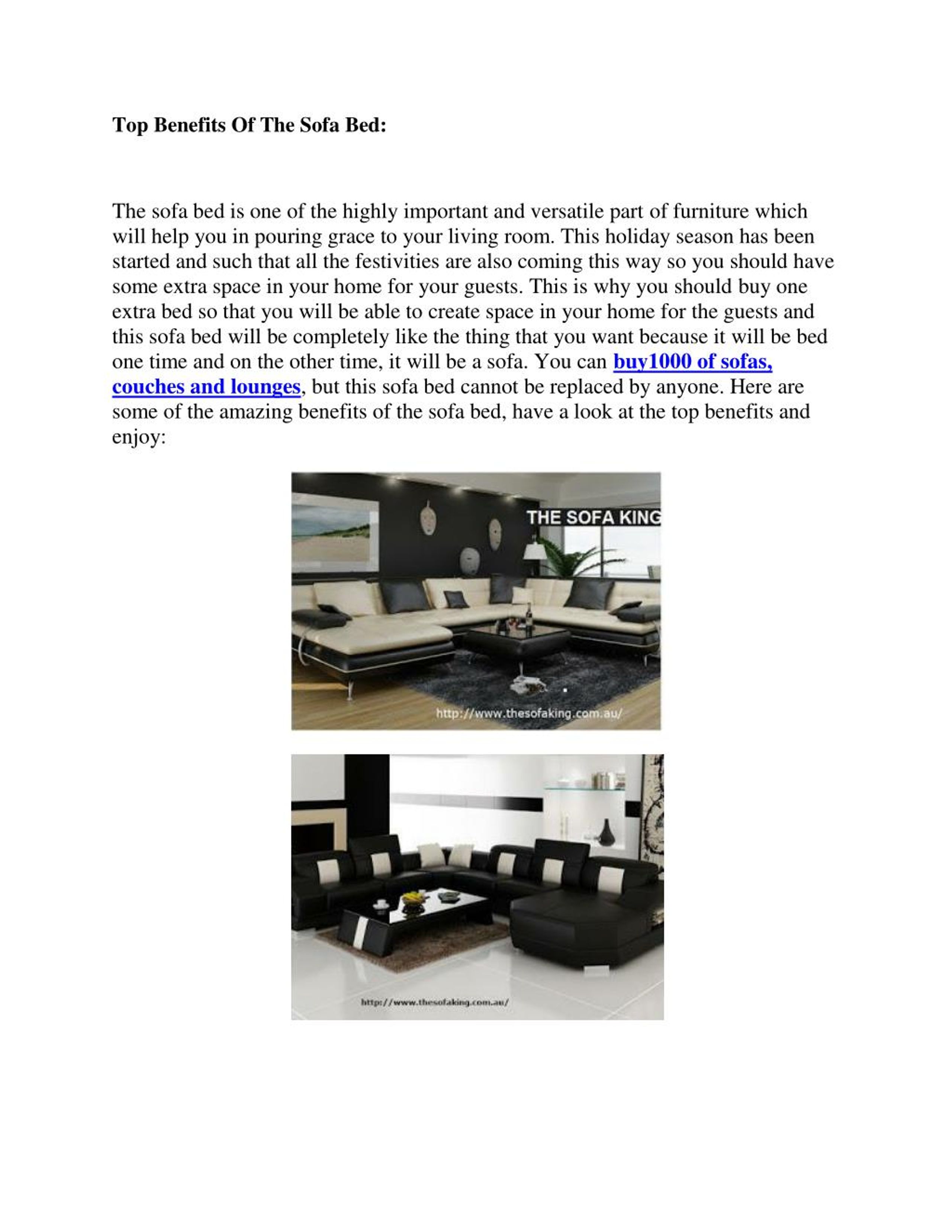 PPT benefits of sofa beds PowerPoint Presentation, free download ID7488148