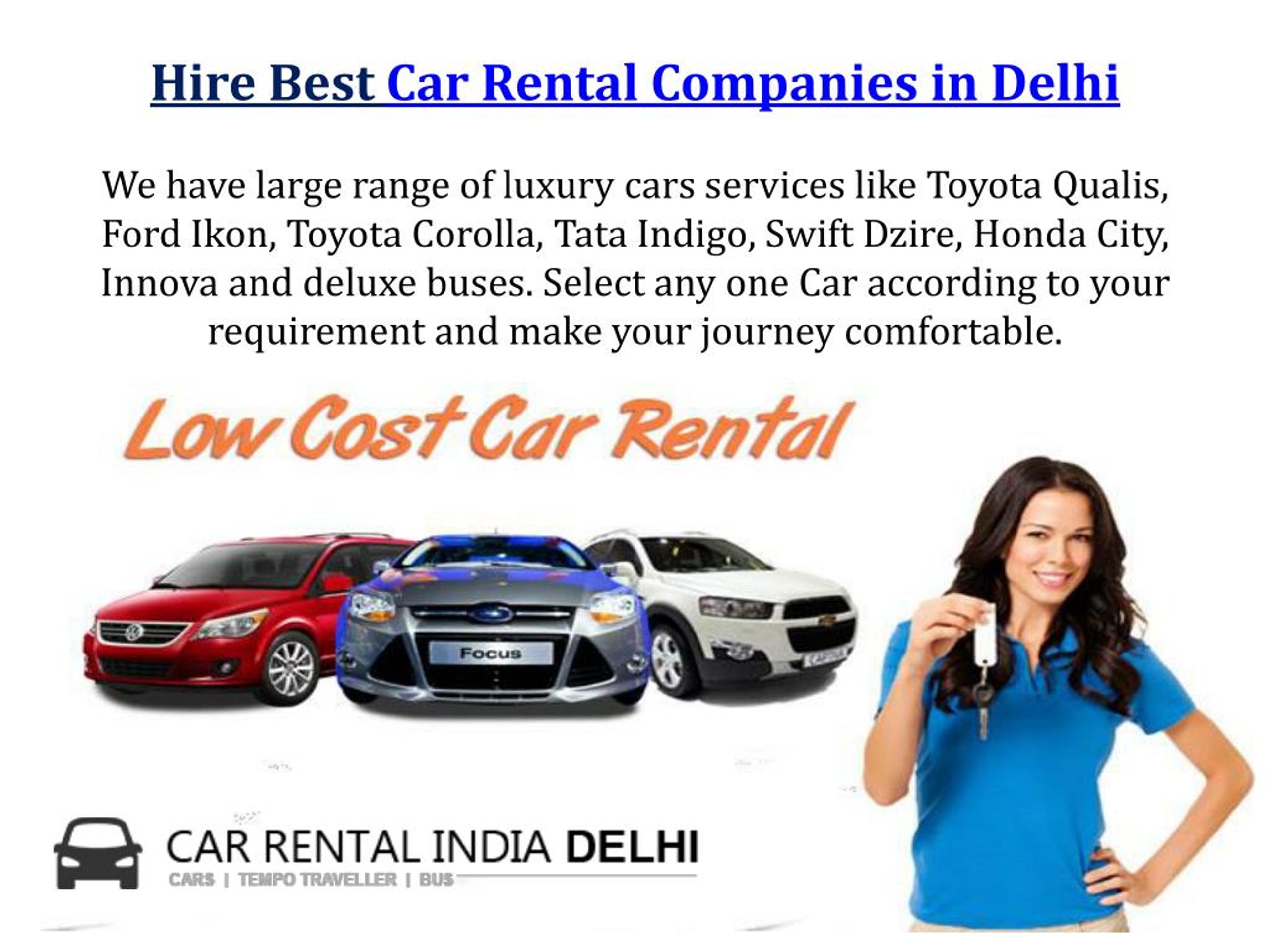 PPT Rent A Car in Delhi Form Best Car Rental Companies PowerPoint