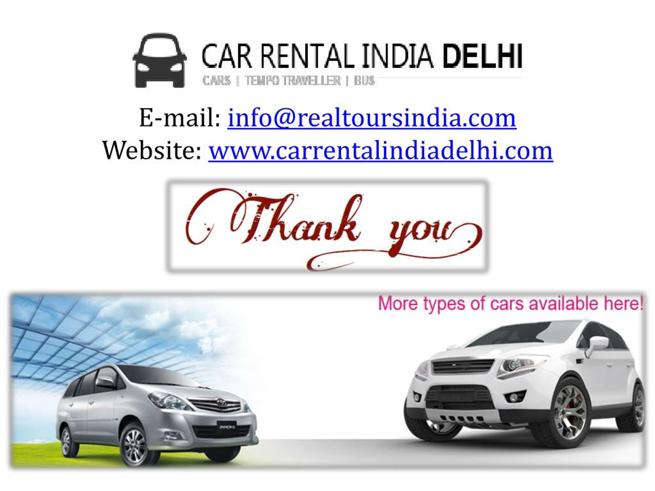 PPT Rent A Car in Delhi Form Best Car Rental Companies PowerPoint