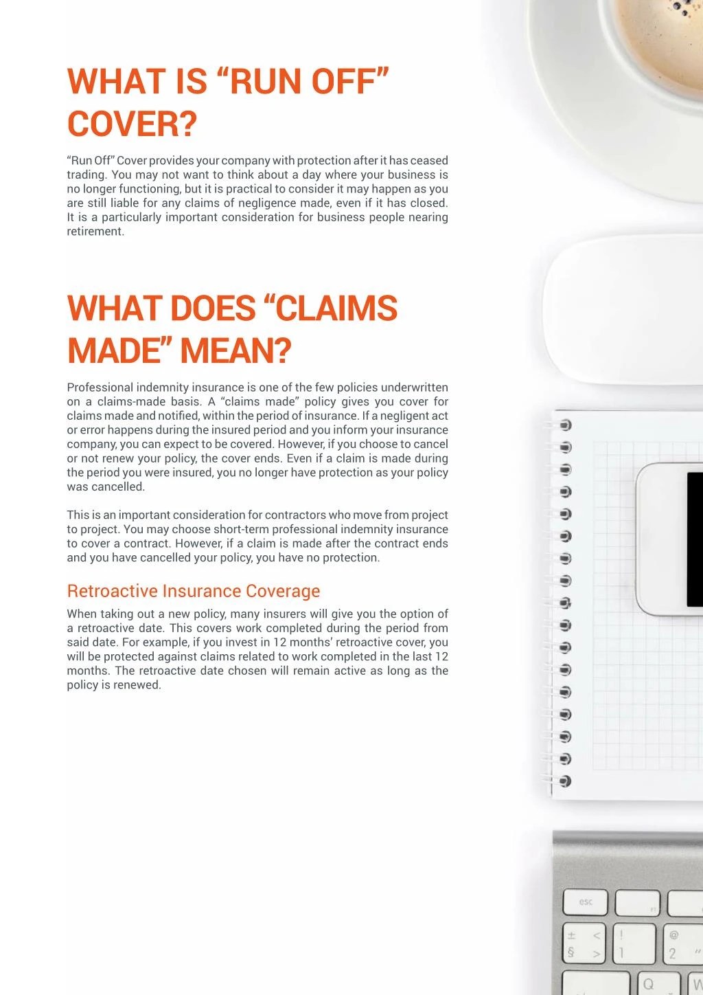 Professional Indemnity Insurance Run Off Professional Indemnity Insurance