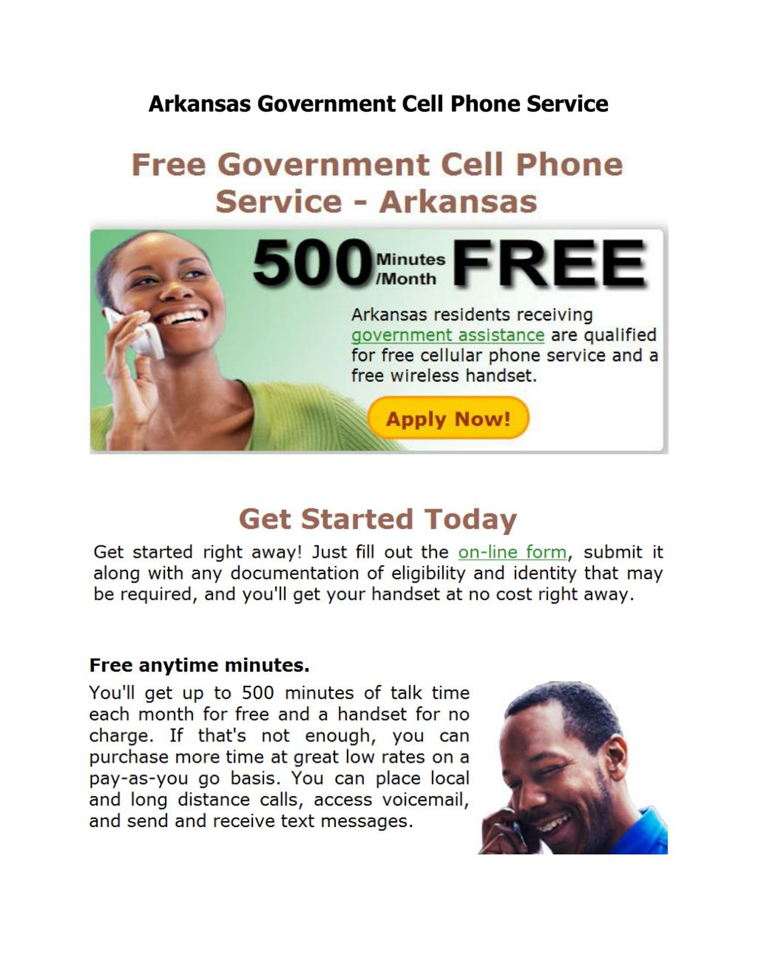 PPT Arkansas government cell phone service PowerPoint Presentation