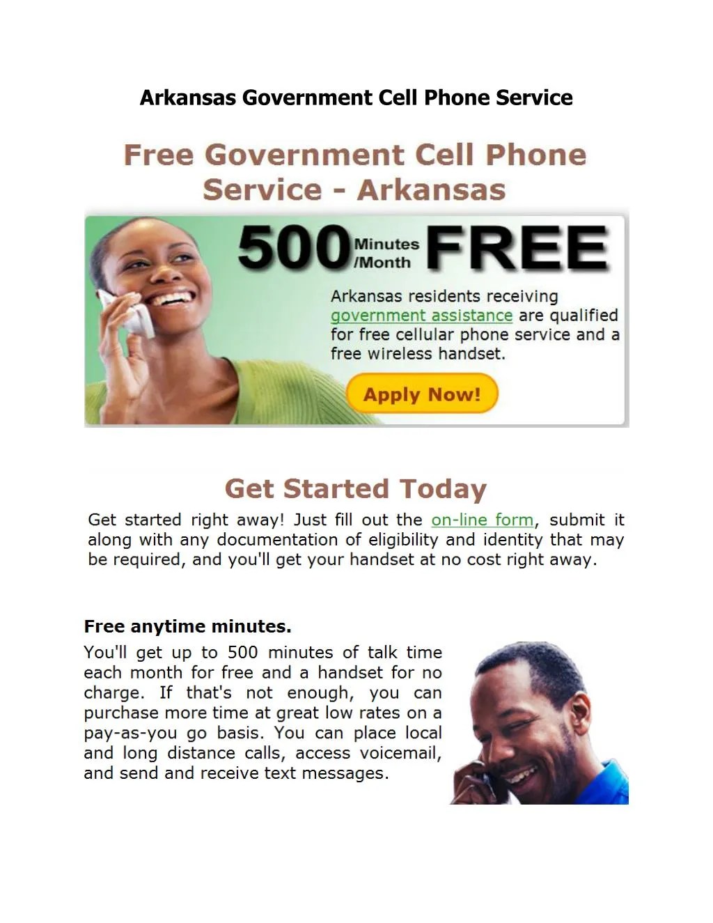 PPT Arkansas government cell phone service PowerPoint Presentation